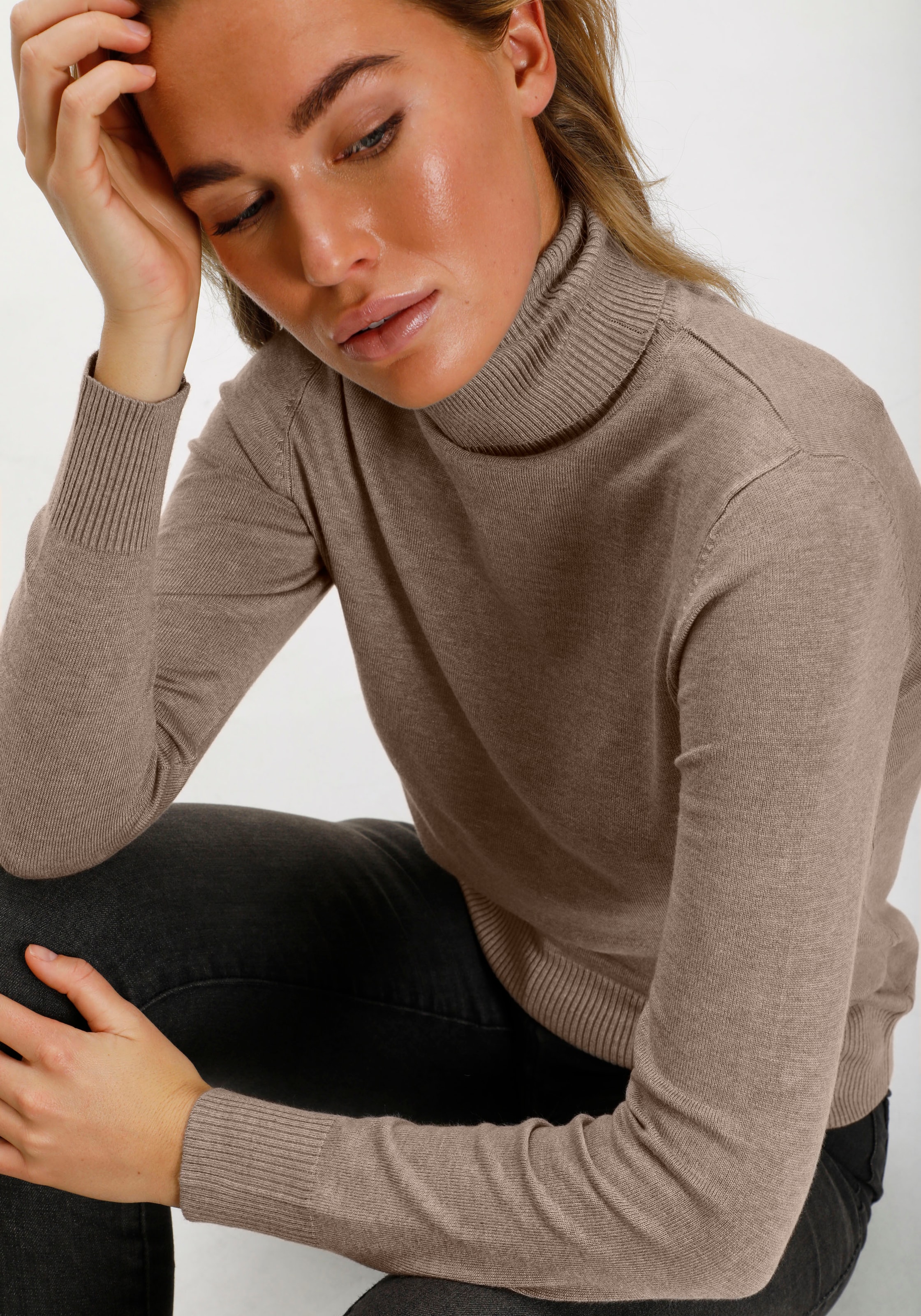 Saint Tropez Rollkragenpullover »J2046, MilaSZ Rollneck«