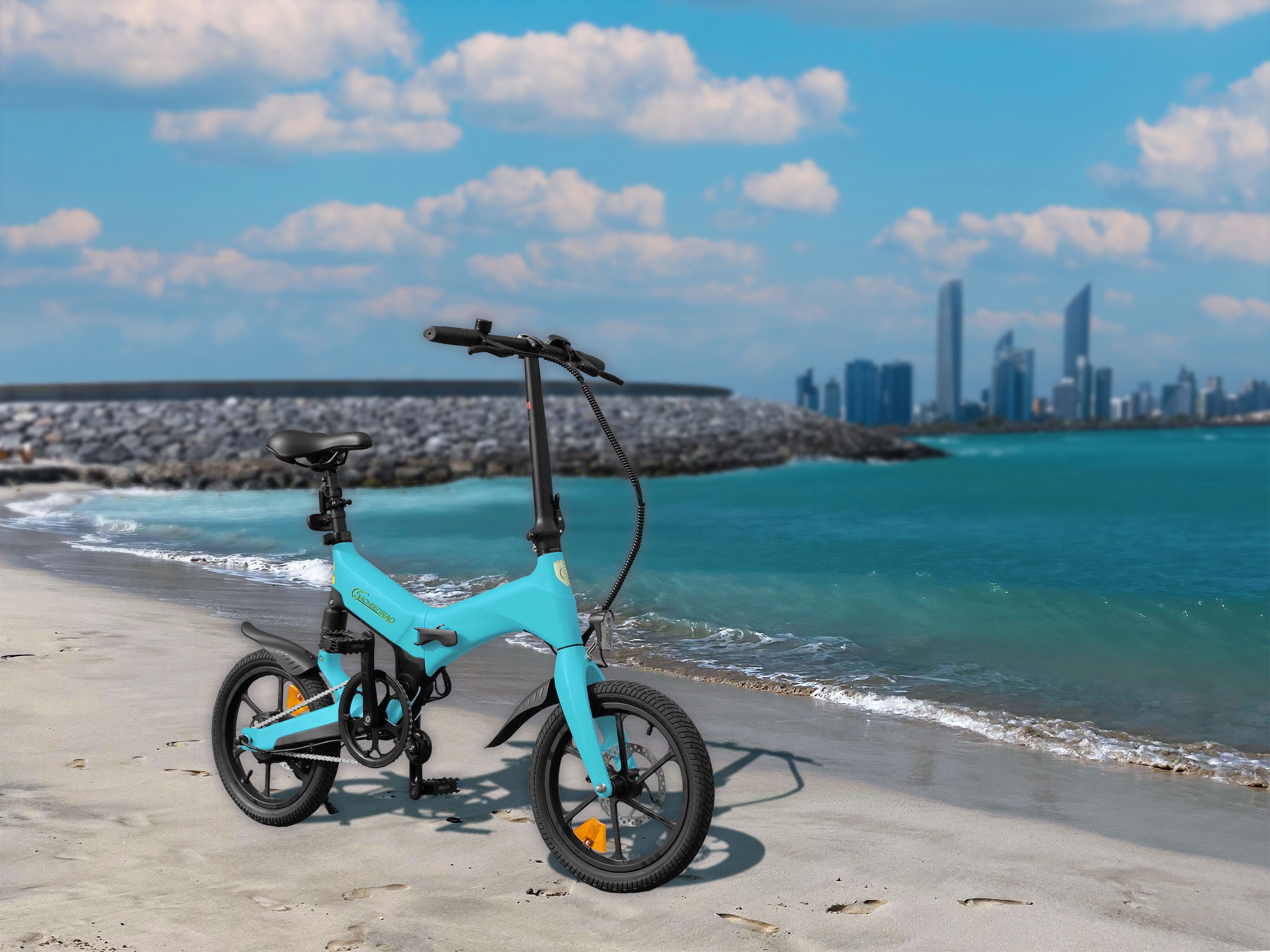 SachsenRad E-Bike »F12«, 1 Gang, Shimano, keine, Heckmotor 250 W, LCD-Steuerdisplay, Fahrmodus Pedelec, 
LED-Frontlicht, LED Rücklicht