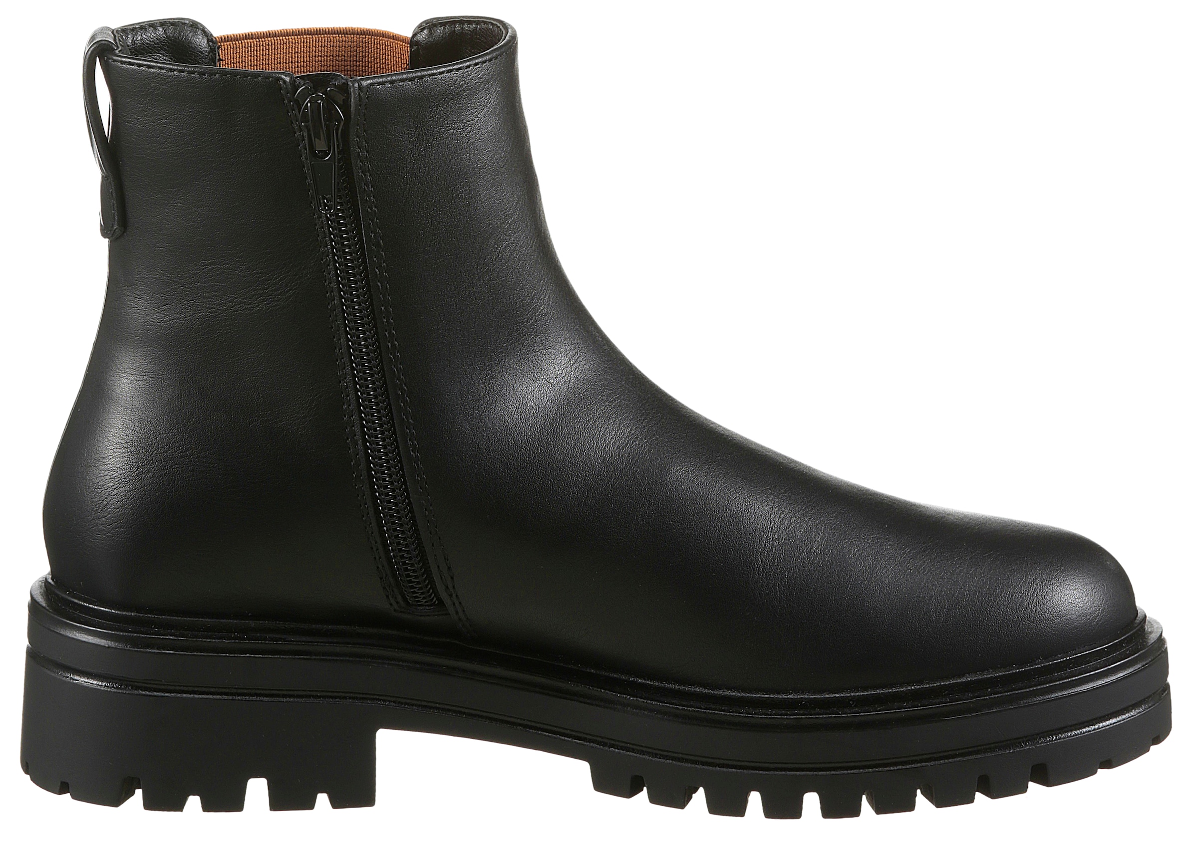 Aniston SHOES Chelseaboots, Stiefelette, Blockabsatz, mit Animal-Print - NEUE KOLLEKTION