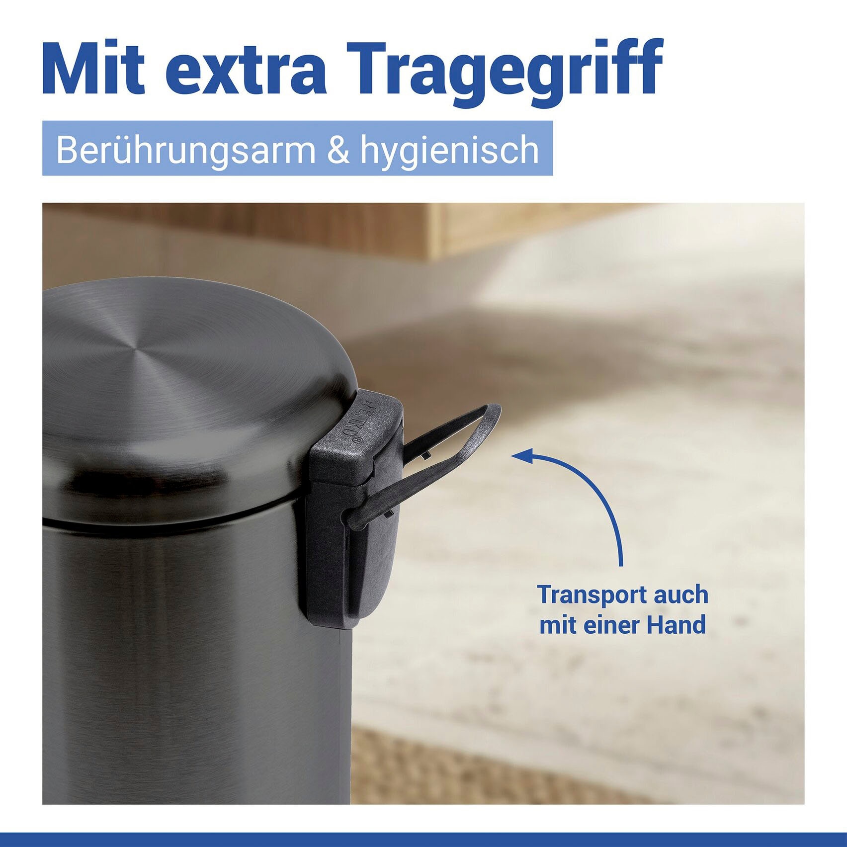 WENKO Kosmetikeimer »Leman« 3 Liter, BxTxH: 17x25x22,5 cm