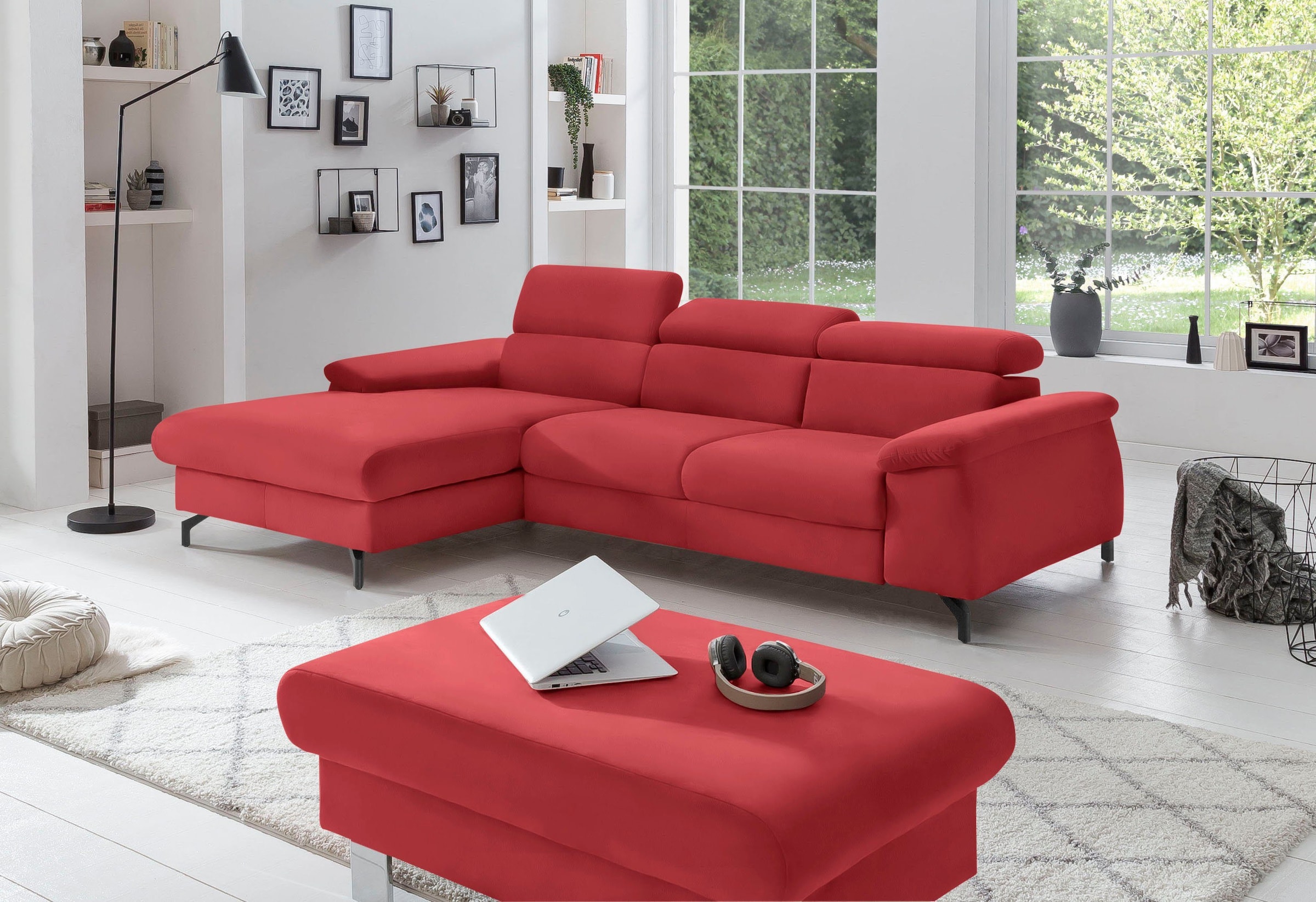 COTTA Polstergarnitur »Komaris L-Form«, (Set), Set bestehend aus: Ecksofa m günstig online kaufen