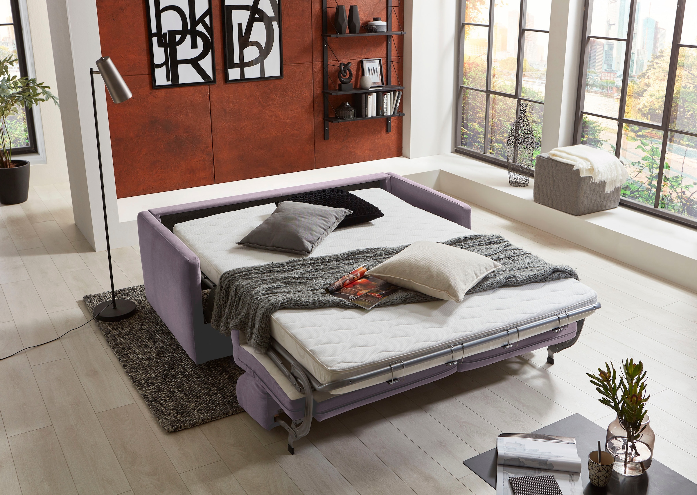 ATLANTIC home collection Schlafsofa »Limone« für Dauerschläfer geeignet ink günstig online kaufen