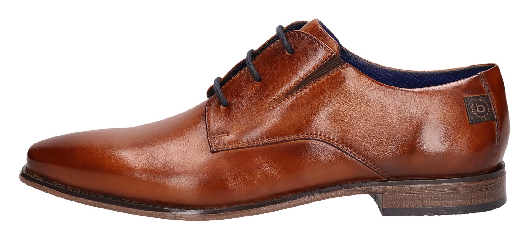 bugatti Schnürschuh, Business Schuh, Anzugschuh mit feinem Blockabsatz