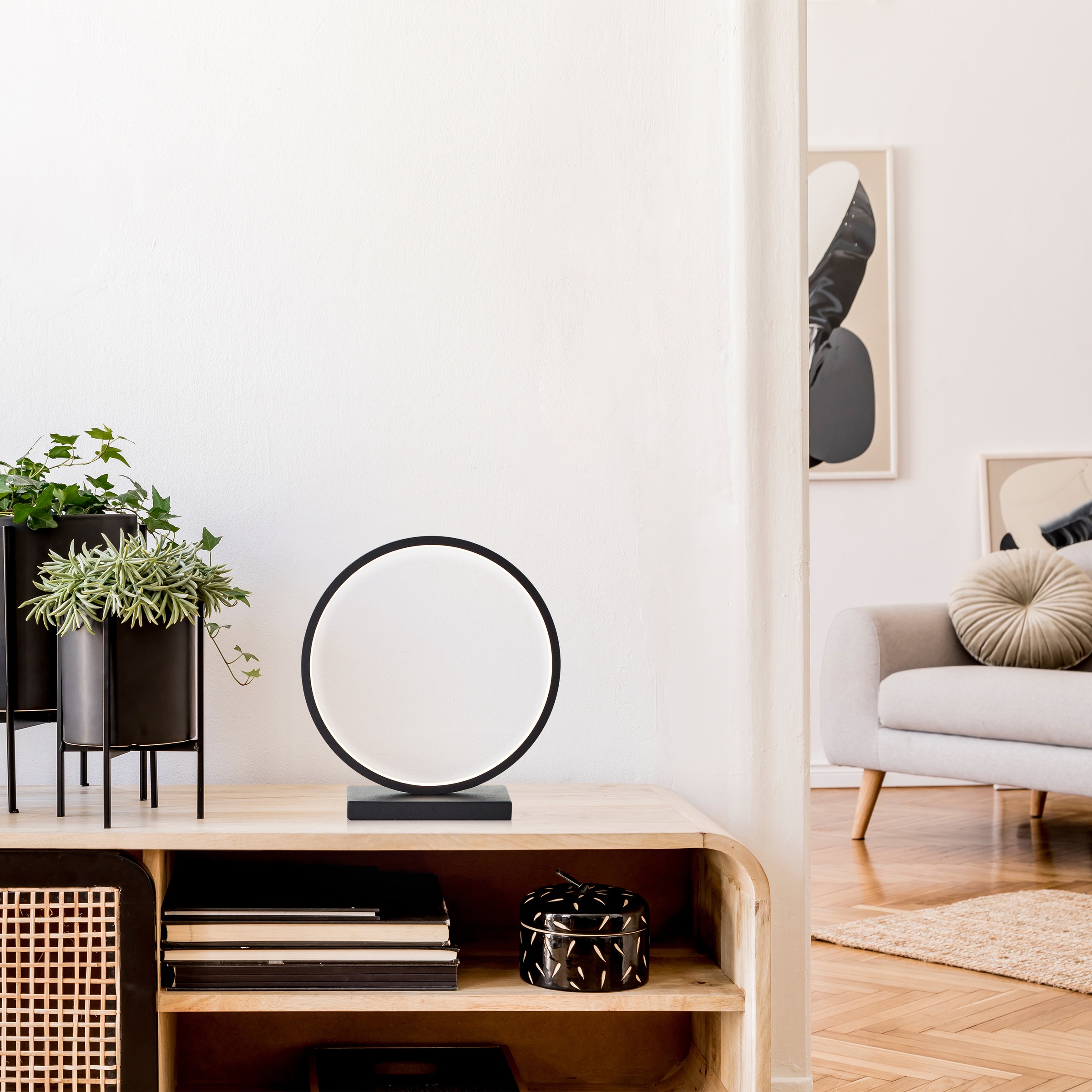 Brilliant LED Tischleuchte »Chaumont«, Höhe 28 cm, 850 lm, Aluminium, schwarz