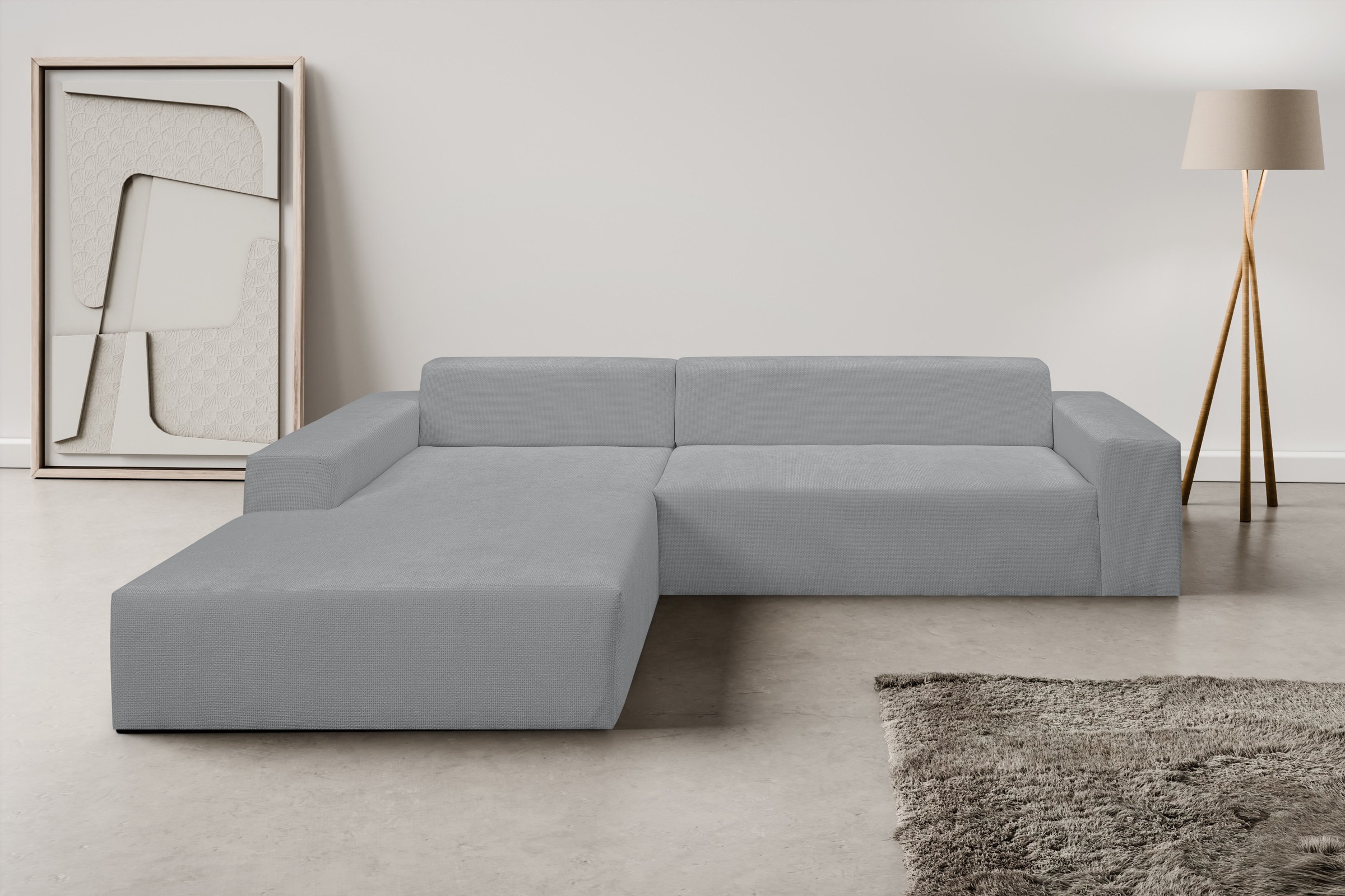 WERK2 Ecksofa »Zeus-XL, Mega-Sofa mit großer Sitztiefe, Stellmaße 311cm x 2 günstig online kaufen