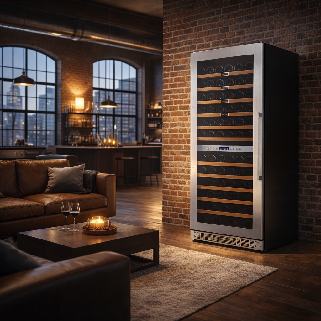 Hanseatic Weinkühlschrank »HWC171FCIA« für 171 Stk. Standardflaschen á 075l Edelstahlrahmen mit Anti-Fingerprint