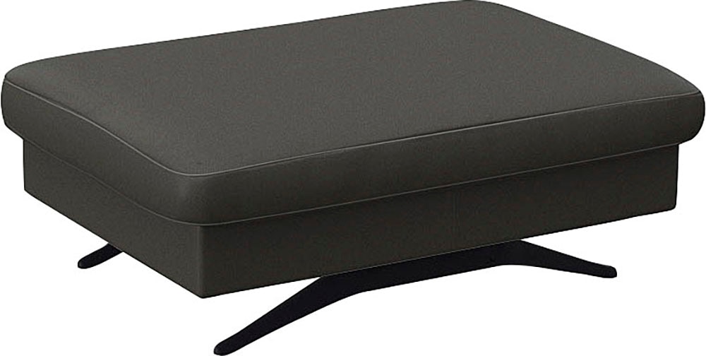 FLEXLUX Pouf »Glow Sitzhocker, Polsterhocker«, Hocker mit Stauraum, Fuß schwarz