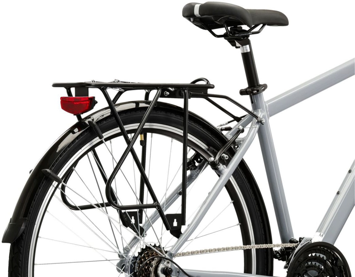 Kross Trekkingrad »Herren-Trekkingrad 28" Trans 1.0 Grau 21 Gänge« 21 Gang Shimano TOURNEY TY300 Schaltwerk Kettenschaltung