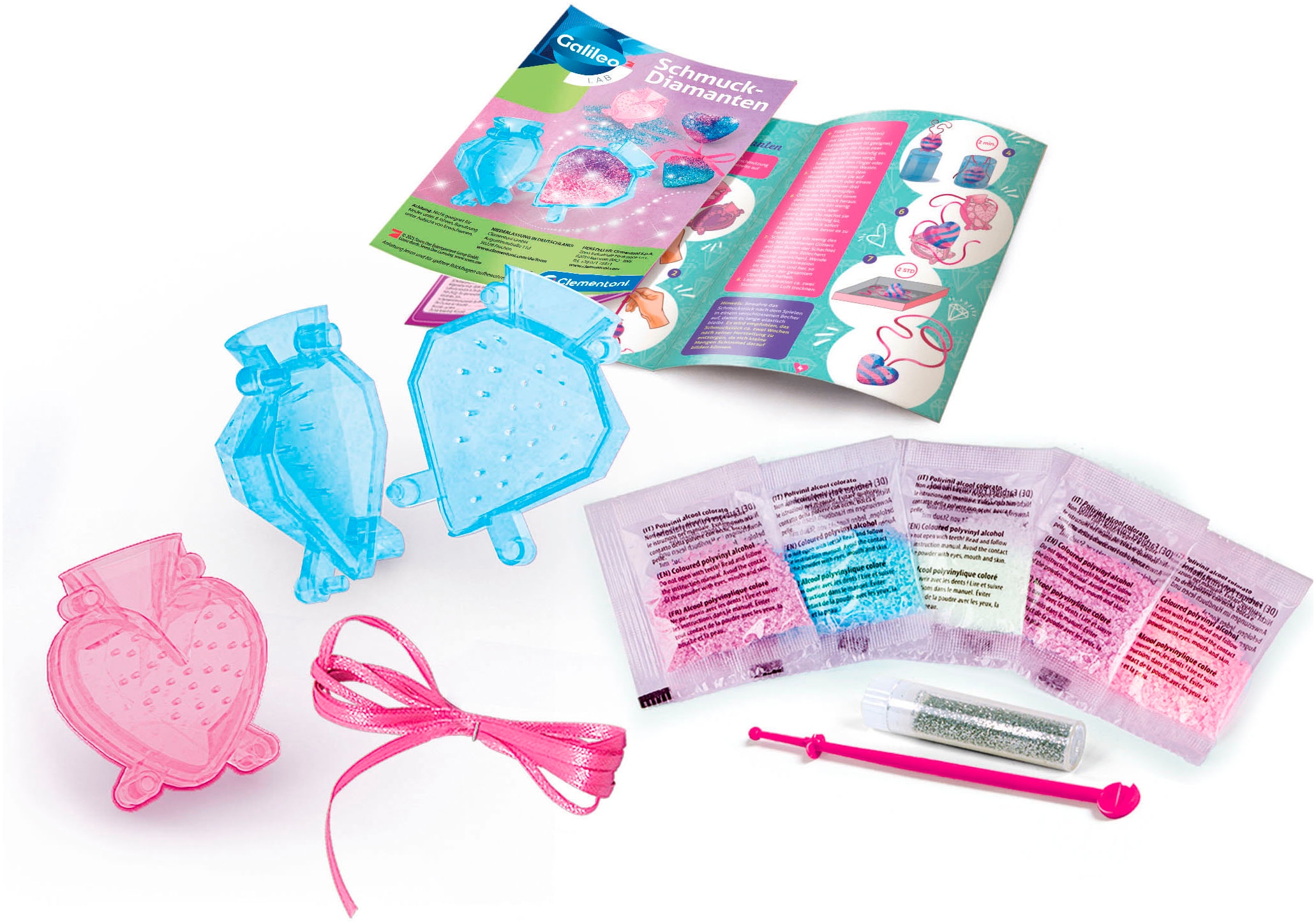 Clementoni® Experimentierkasten »Galileo Lab, Schmuck-Diamanten«