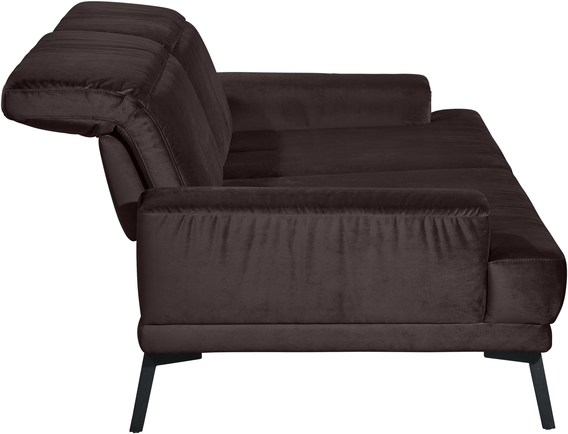 Musterring 2-Sitzer »MR 4580« inkl. Kopf- und Sitztiefenverstellung, Fuß schwarz, B198 x T103 cm