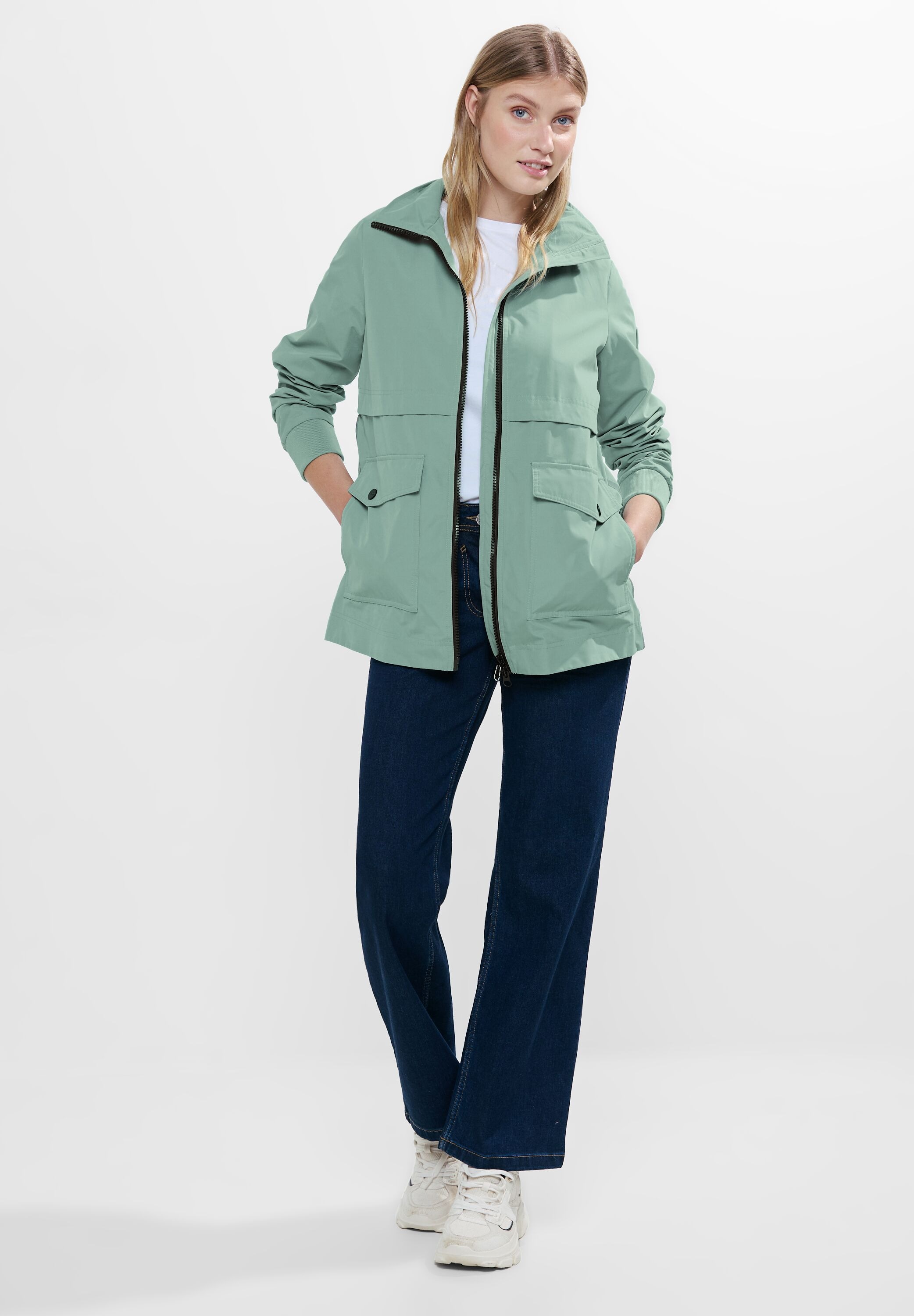 Cecil Anorak »Short Trench Jacket«, mit Stehkragen und im TrenchCoat-Stil