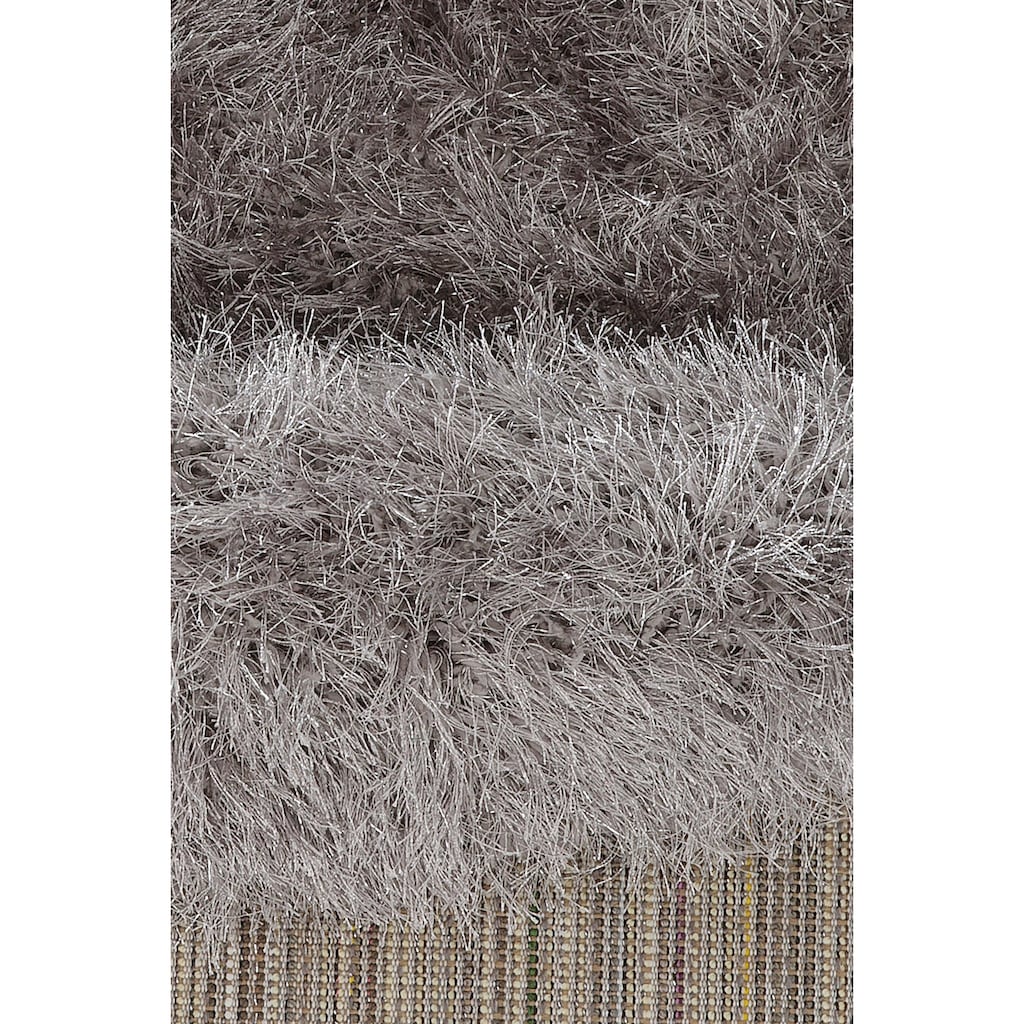 merinos Hochflor-Teppich »Glossy 411«, rund, besonders weich durch Microfaser, Wohnzimmer