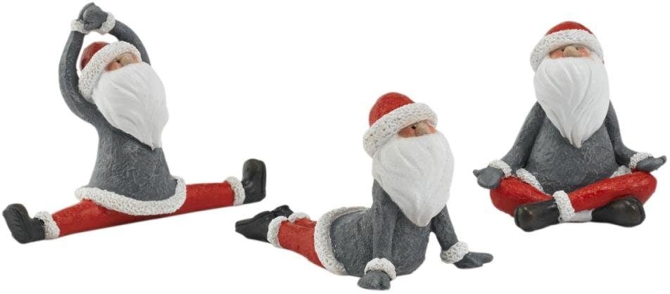 Weihnachtsfigur »Yoga-Santa«, (Set, 3 St.) auf kaufen Raten