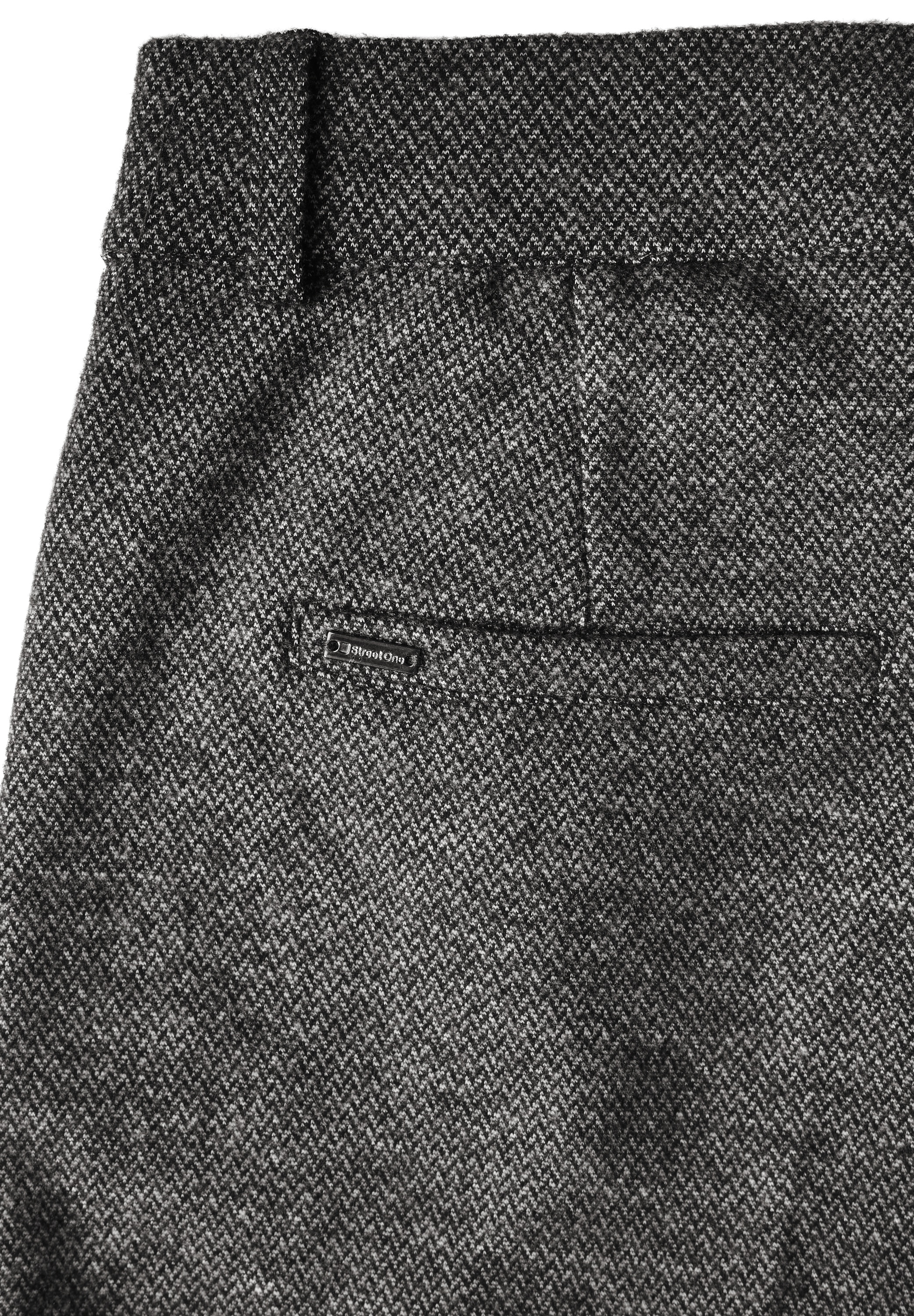 STREET ONE Stoffhose, Fishbone-Hose im Casual Fit