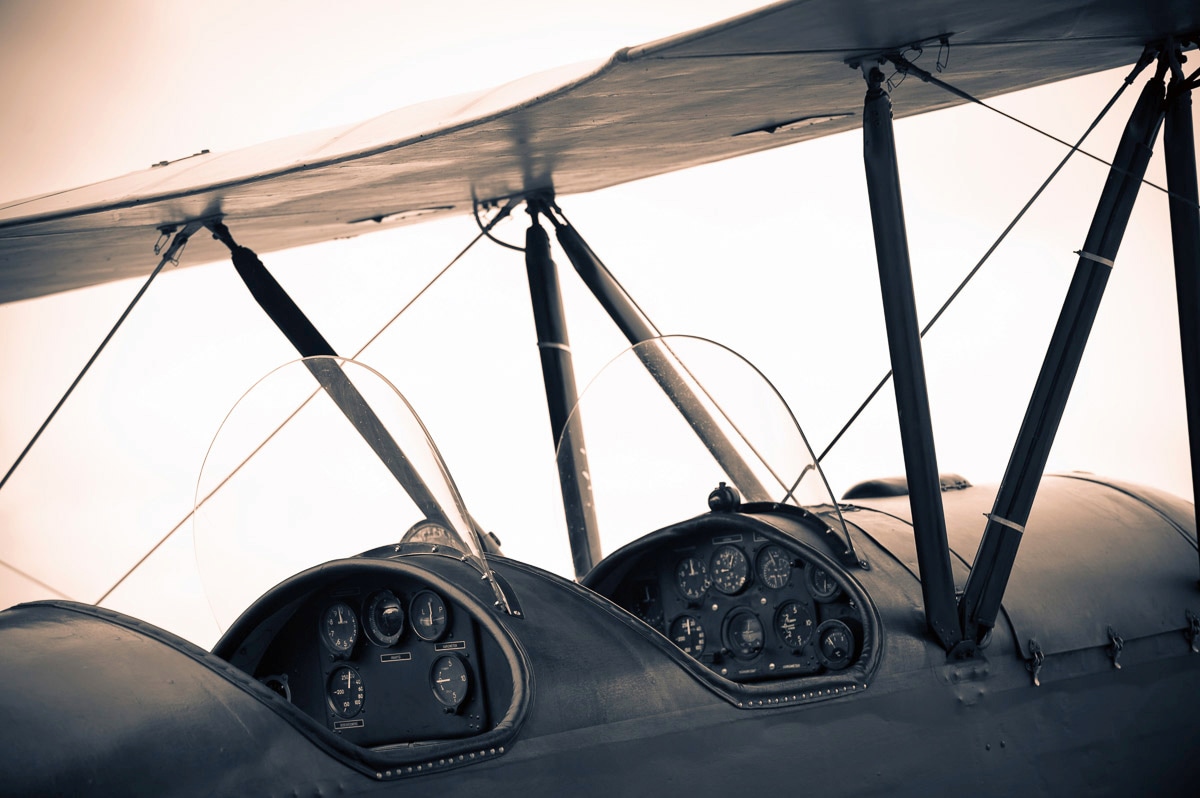 Papermoon Fototapete »Vintage Flugzeug« günstig online kaufen