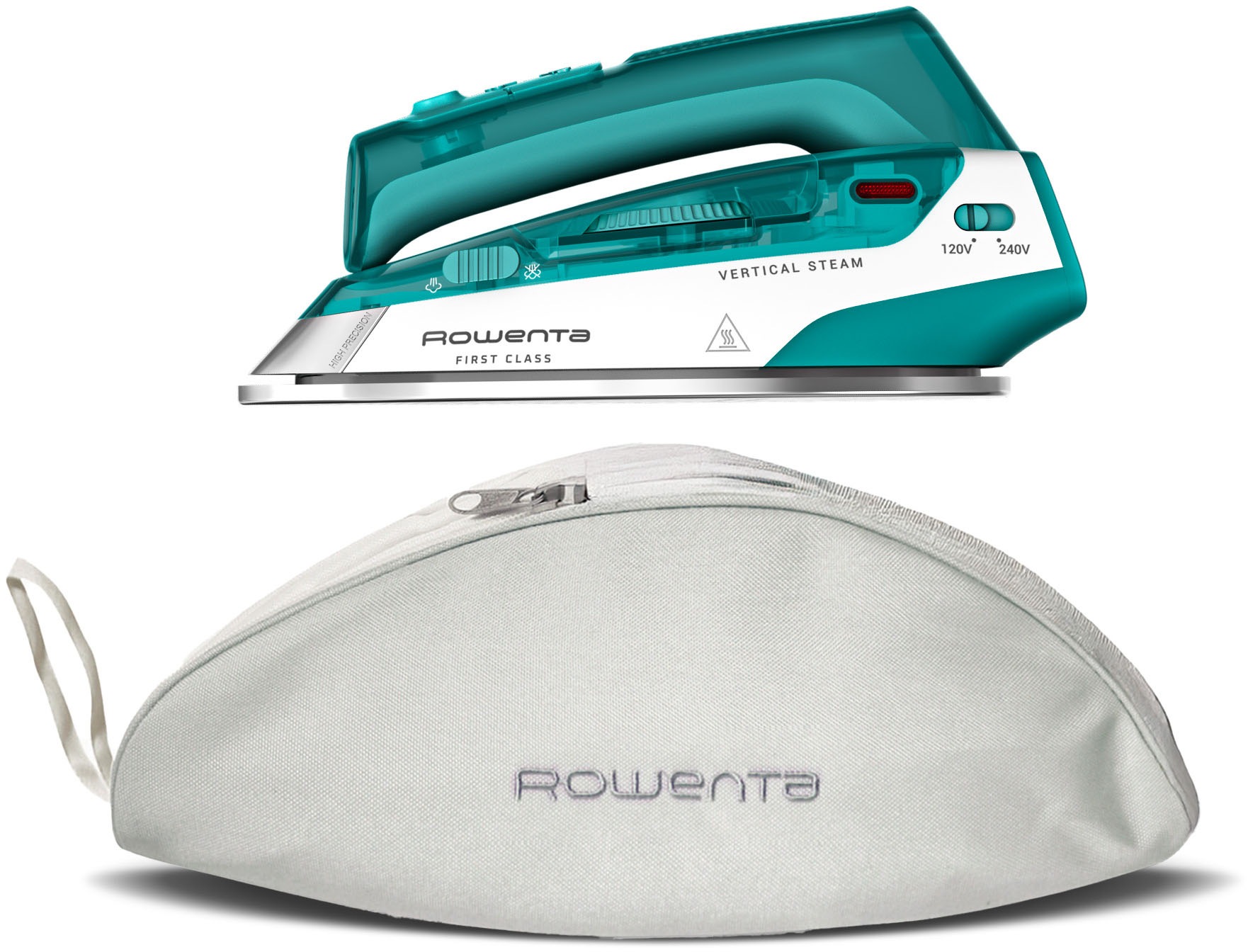 Rowenta Dampfbügeleisen »First Class« 1000 W klappbares Reiseformat, schnelles Aufheizen, Präzisionsbügelspitze