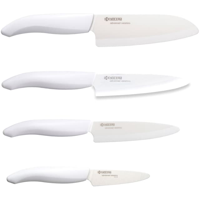 Messer, inklusive Schublade, - 4 Aufstellen GEN tlg., für Aufhängen white«, KYOCERA 3in1 online »Bambus-Messerblock bei und Messerblock geegnet zum 5