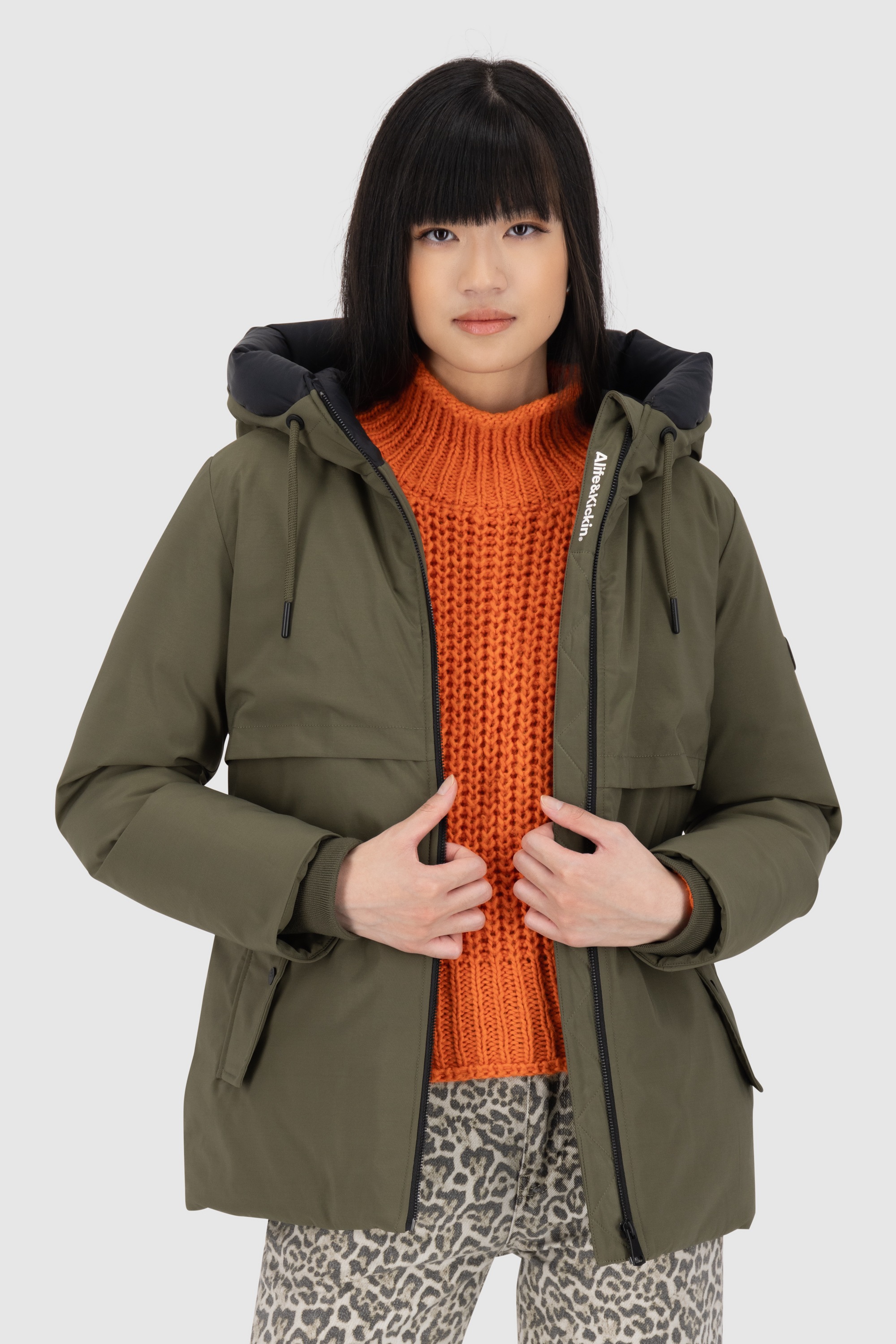 Alife & Kickin Winterjacke »Damen CicelyAK A«, Kurze warme Damenwinterjacke mit gefütterter Kapuze