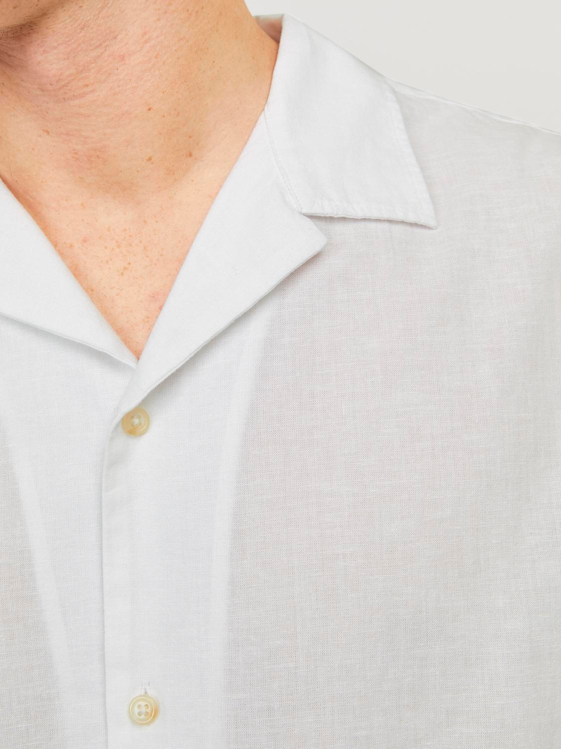 Jack & Jones Kurzarmhemd »JJESUMMER RESORT LINEN BLEND SHIRT SS SN«