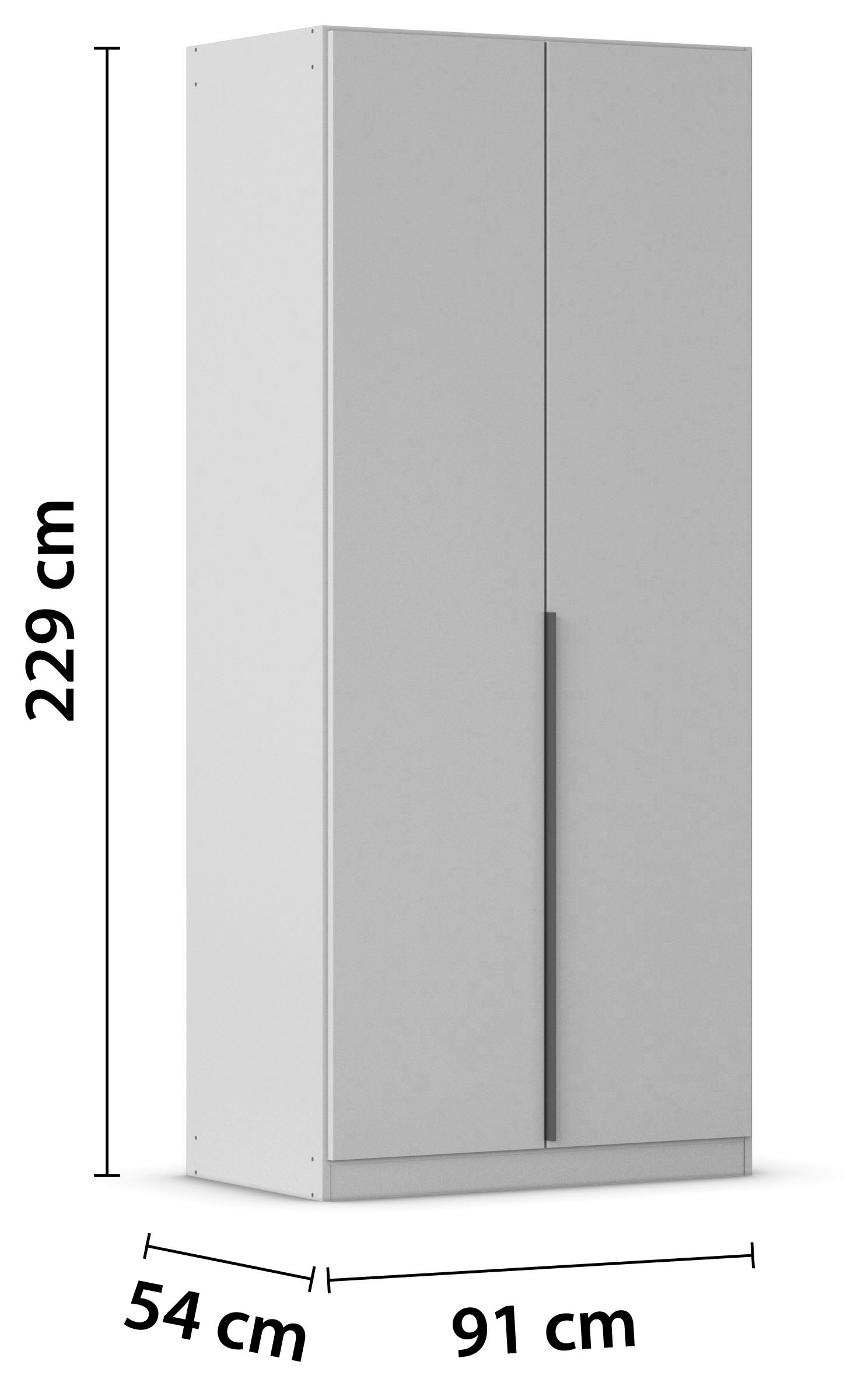 rauch Drehtürenschrank »Kleiderschrank Schrank Garderobe AGORDO TOPSELLER Schlafzimmer«, (in zwei Griff-Farben mit Dekor- oder Hochglanzfront), durchdachte Innenausstattung, in 6 Breiten und 2 Höhen MADE IN GERMANY