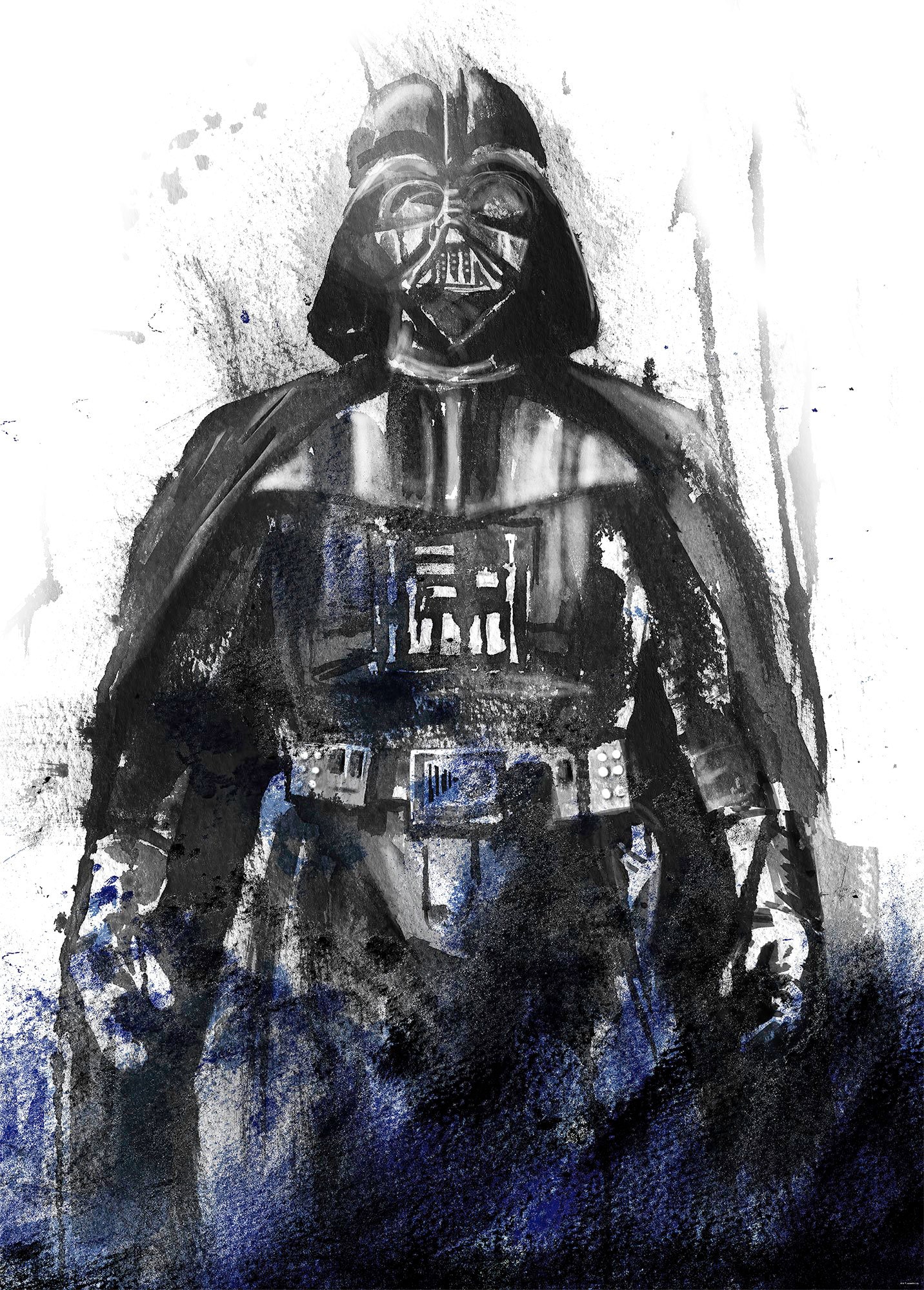 Disney Fototapete Star Wars Vader Antrazitgrau und Blau 200 x 280 cm 612074 günstig online kaufen