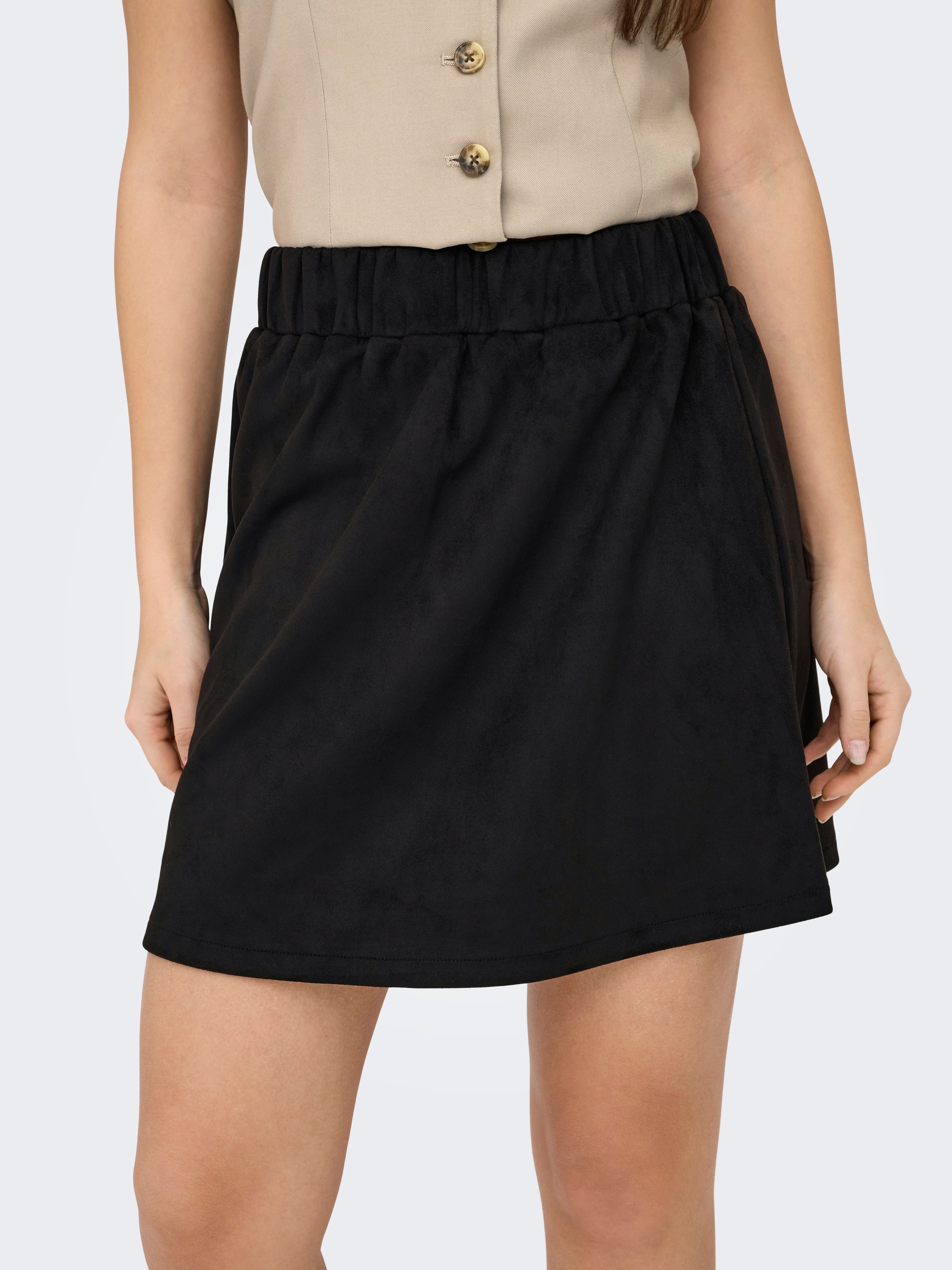 ONLY Minirock »ONLRITA FAUX SUEDE SKATER SKIRT OTW ZL«