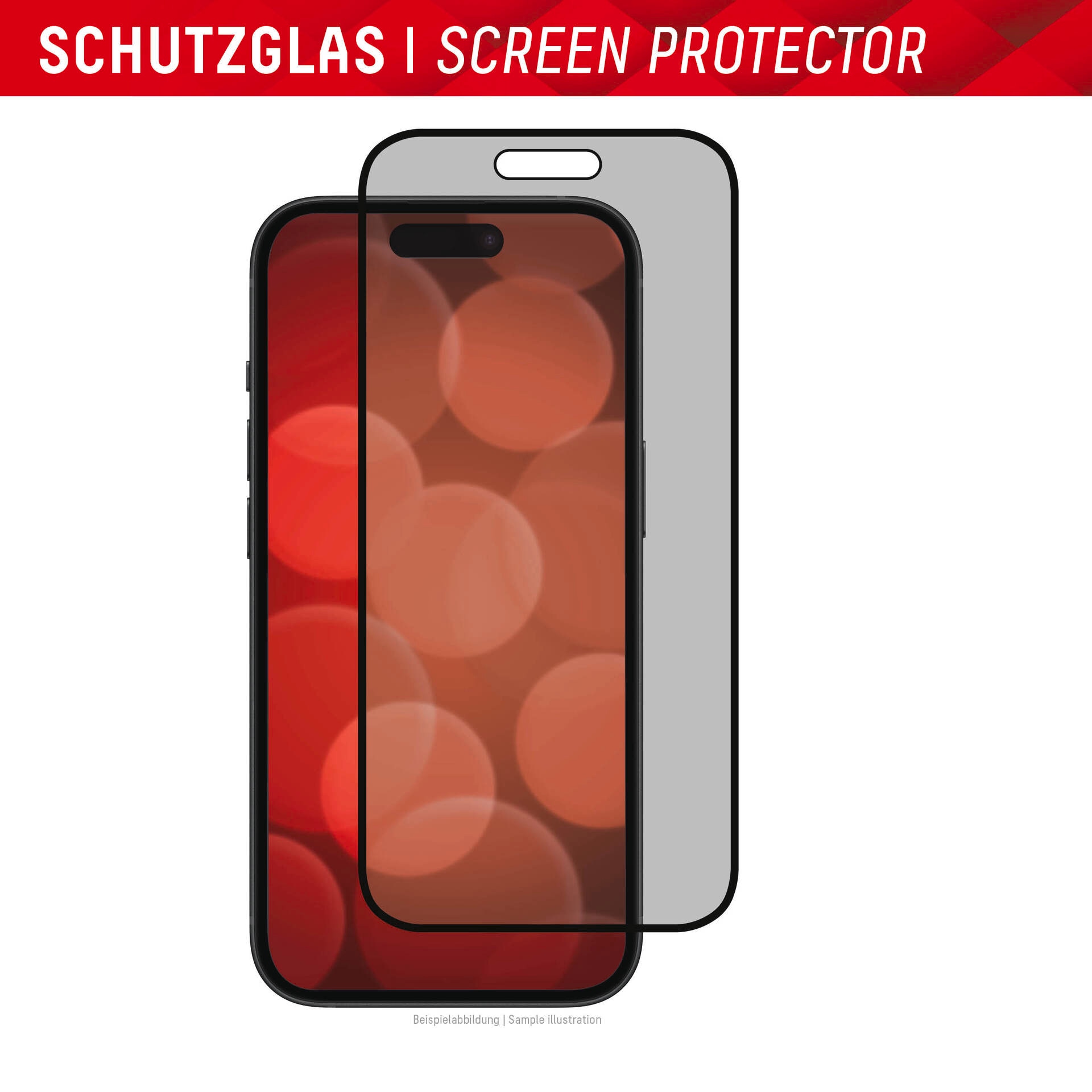 Displex Displayschutzglas »Privacy Glass« für Apple iPhone 15 Plus;Apple iPhone 15 Pro Max Blickschutz Displayschutzfolie Displayschutz kratzer-resistent 10H