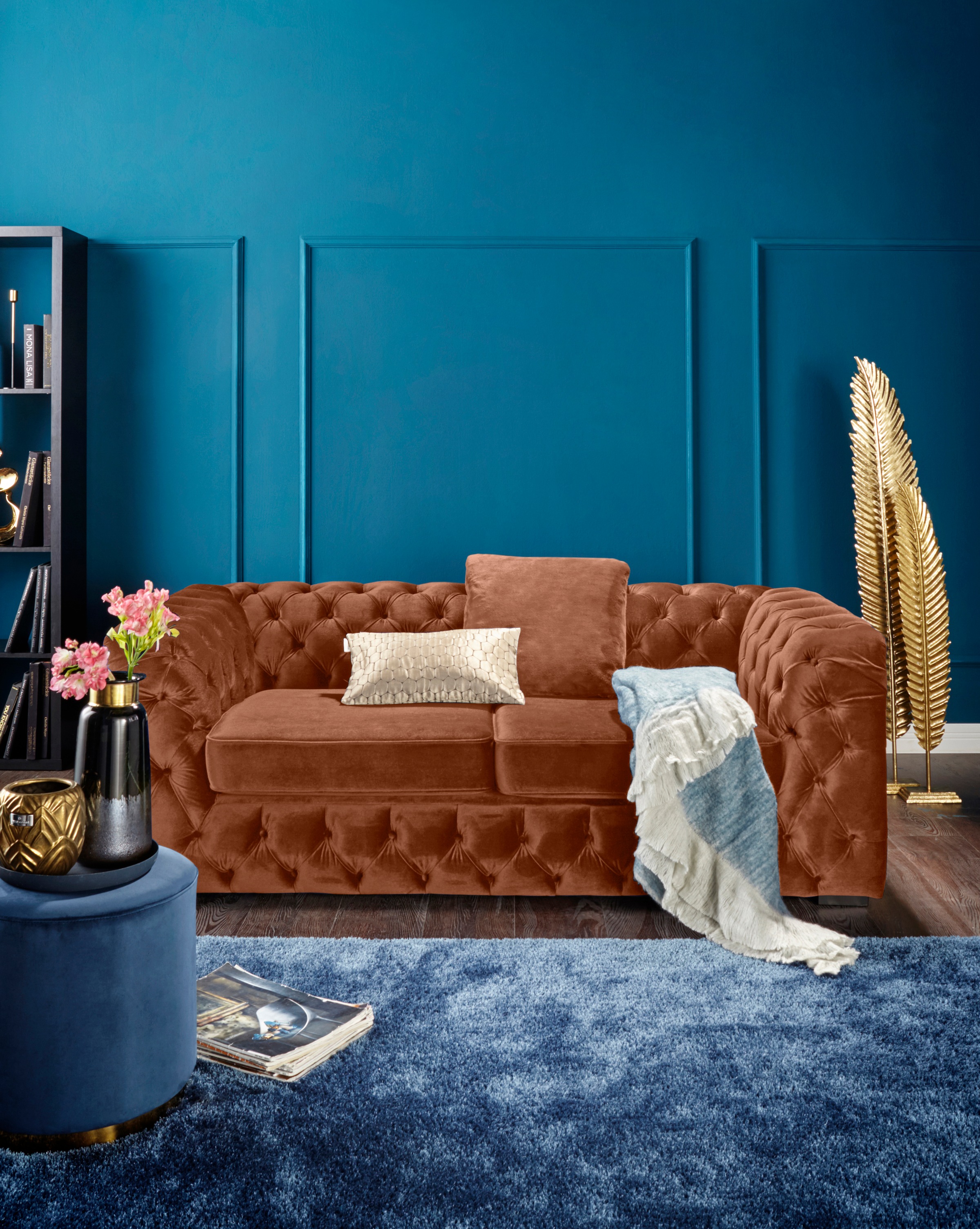 Guido Maria Kretschmer Home&Living Chesterfield-Sofa »Kalina«, mit klassischer Chesterfield-Knopfheftung