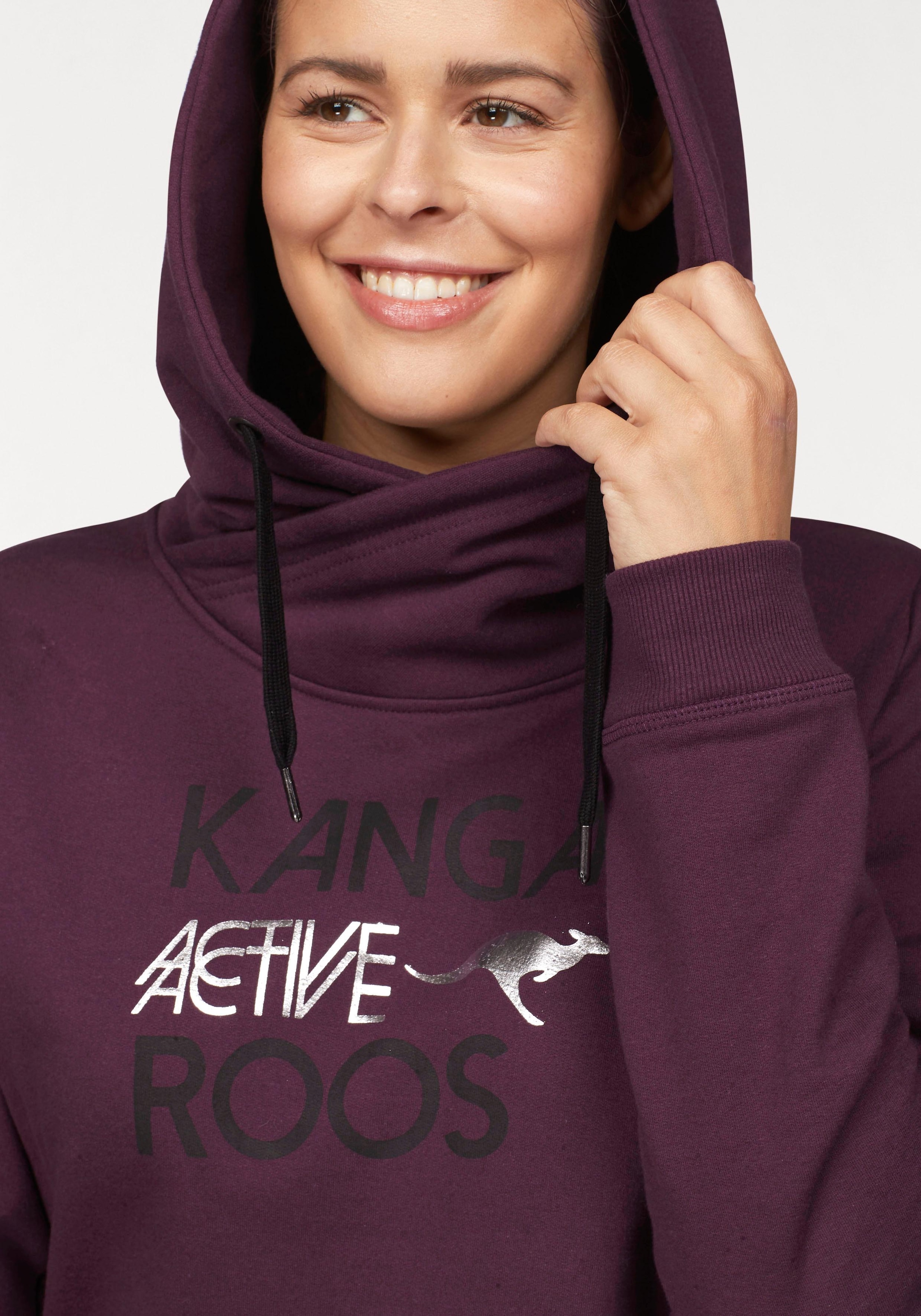 KangaROOS Sweatshirt, lange Ärmel, figurumspielende Passform