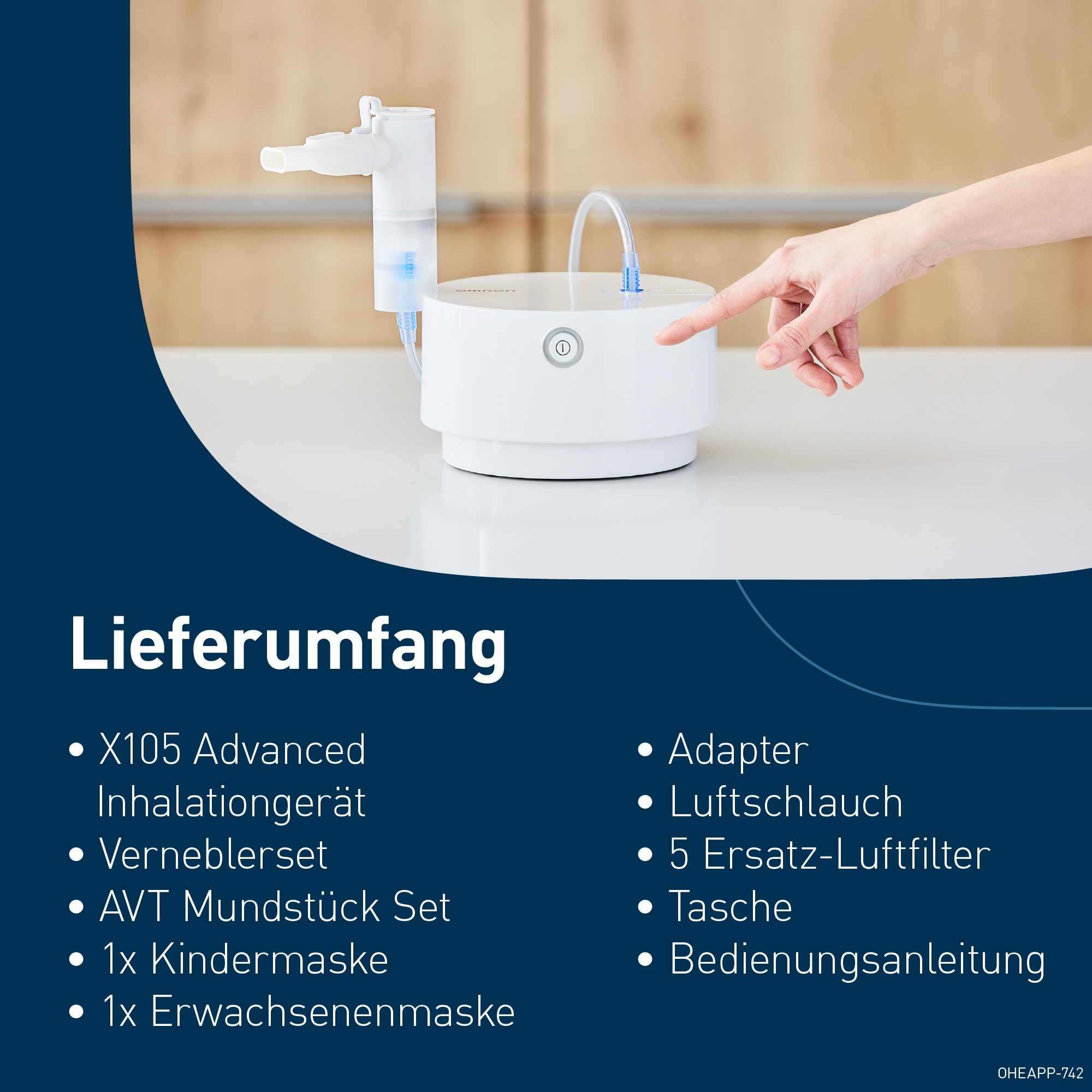 Omron Inhalationsgerät »OMRON X105 Advanced«