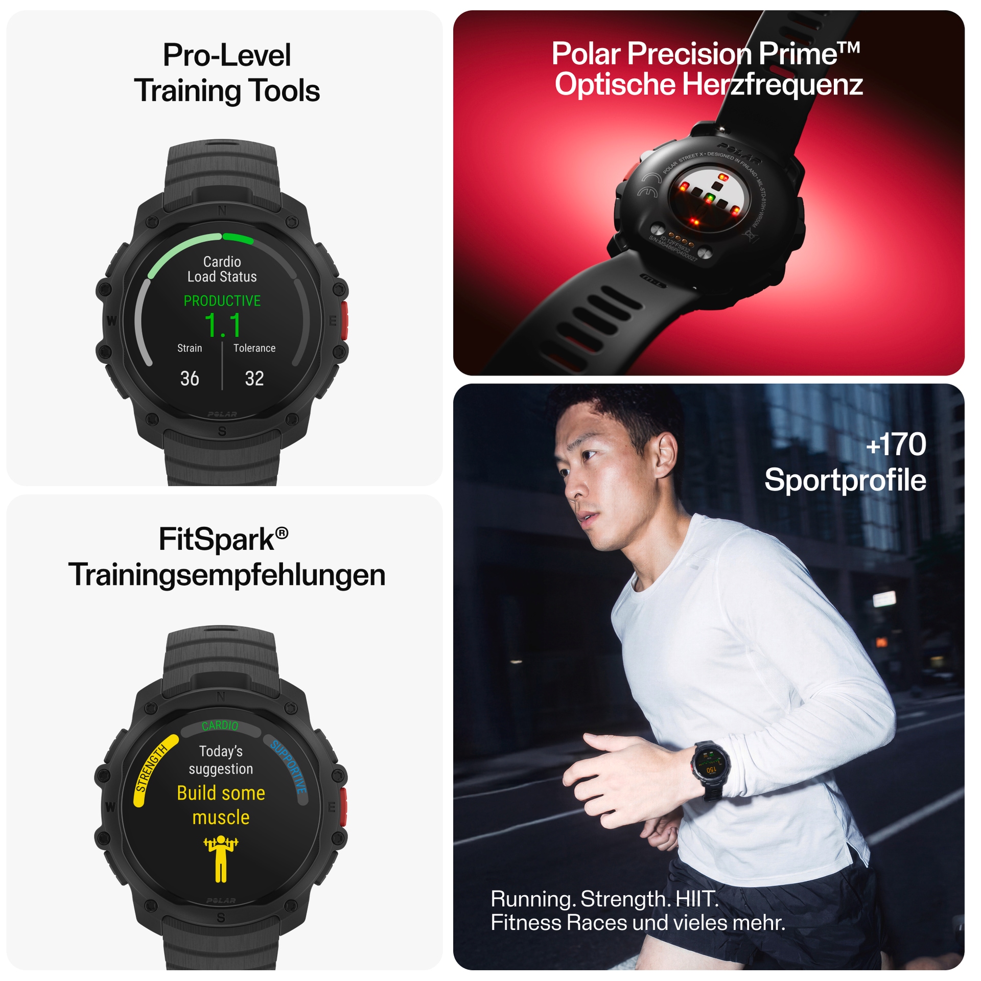 Polar Smartwatch »Street X«(/ 1,28 ″)