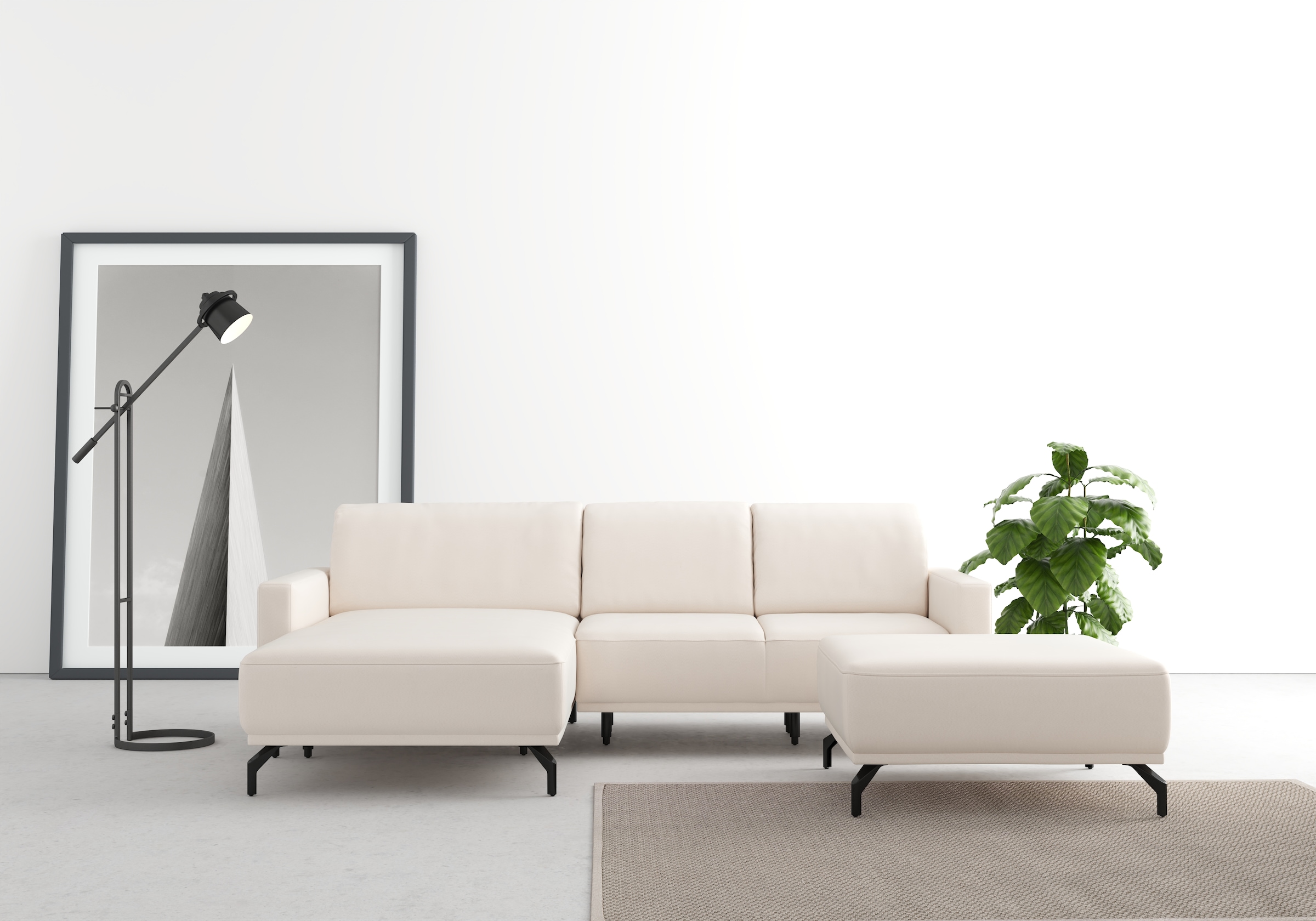 sit&more Ecksofa »Bailando L-Form«, wahlweise mit Kopfteilverstellung und V günstig online kaufen