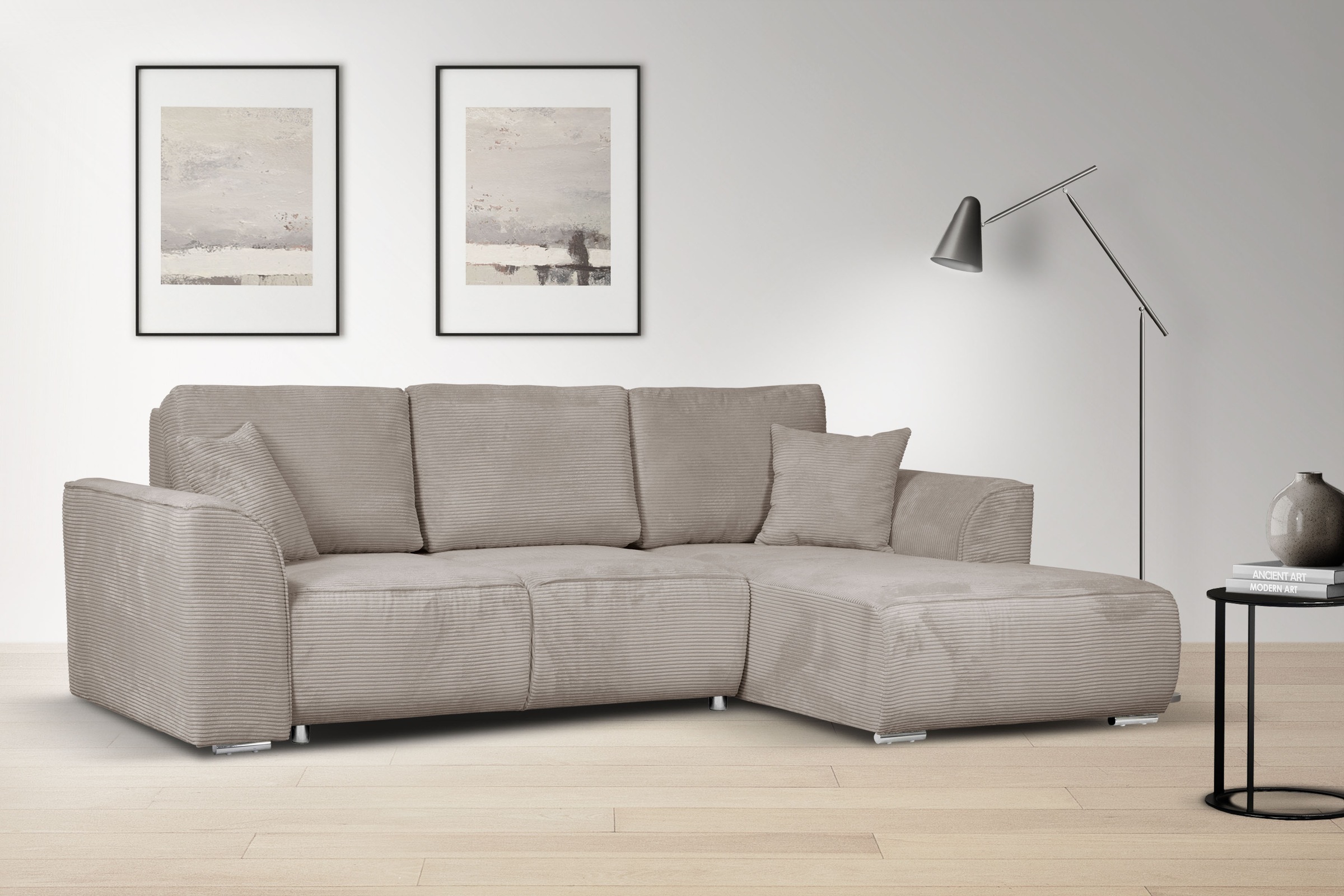 INOSIGN Ecksofa »BEATRICE optionale Schlafsofa mit Bettkasten, B/T/H: 265/1 günstig online kaufen