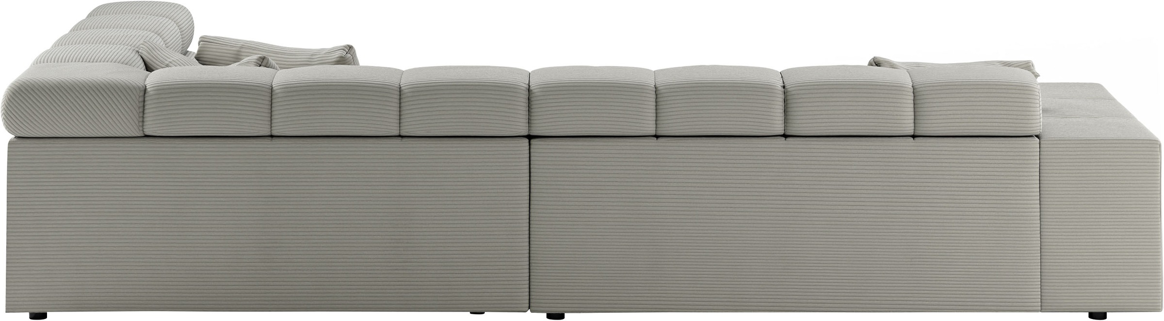 INOSIGN Ecksofa »Ancona incl. Kopfteilverstellung, OTTOs Choice, Breite 319cm, L-Form«, wahlweise motorische Sitztiefenverstellung, auch in Cord + Easy Care