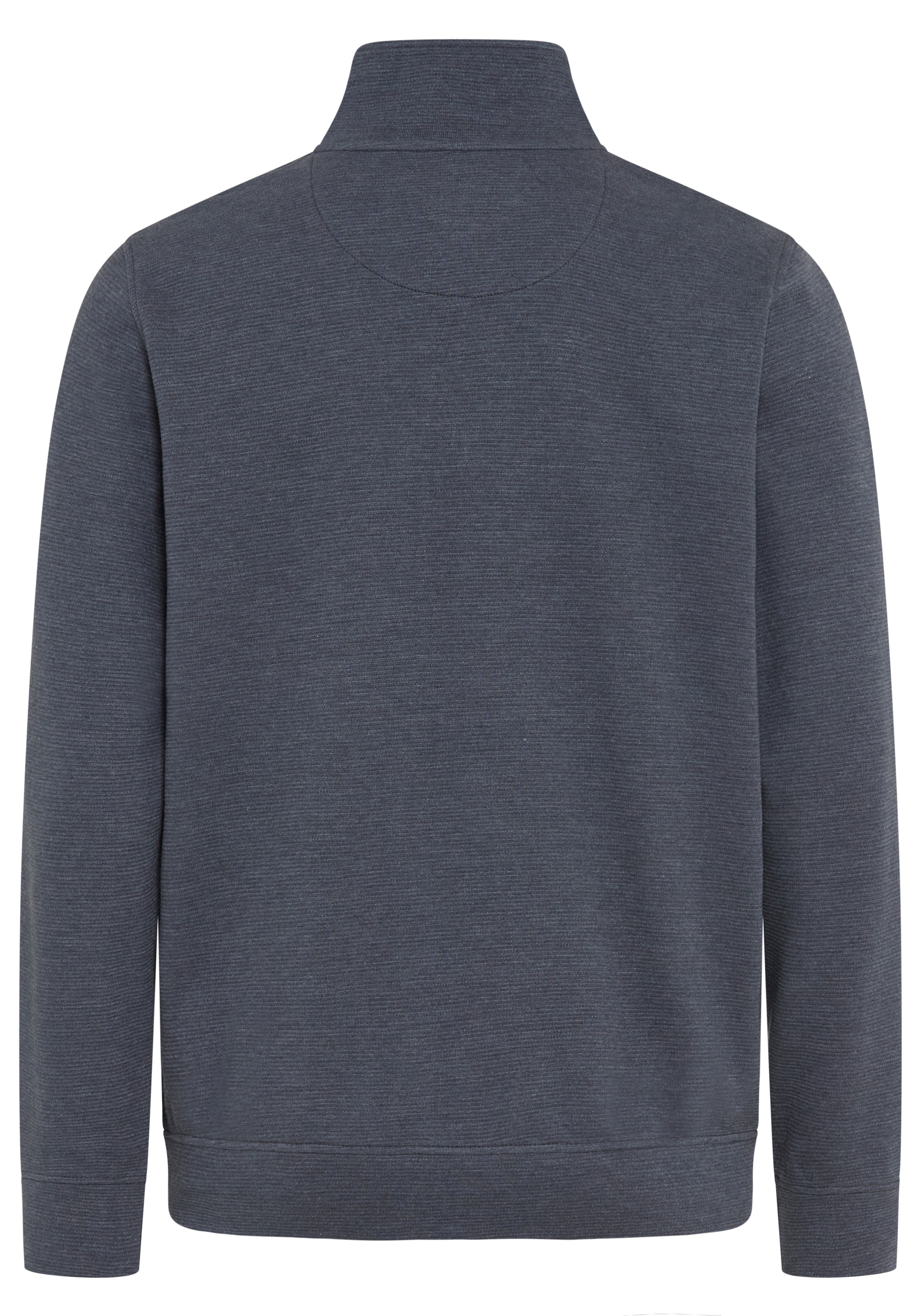 Man's World Sweatjacke mit hochschließendem Kragen, markante Querteilungsnaht
