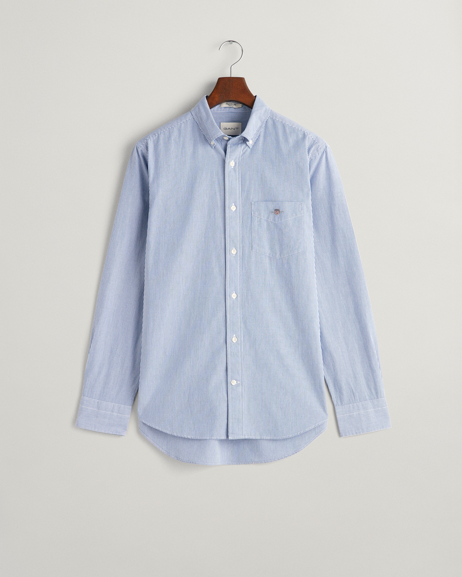 Gant »REG POPLIN BANKER SHIRT« Banker Stripe Popeline, leichte Baumwolle