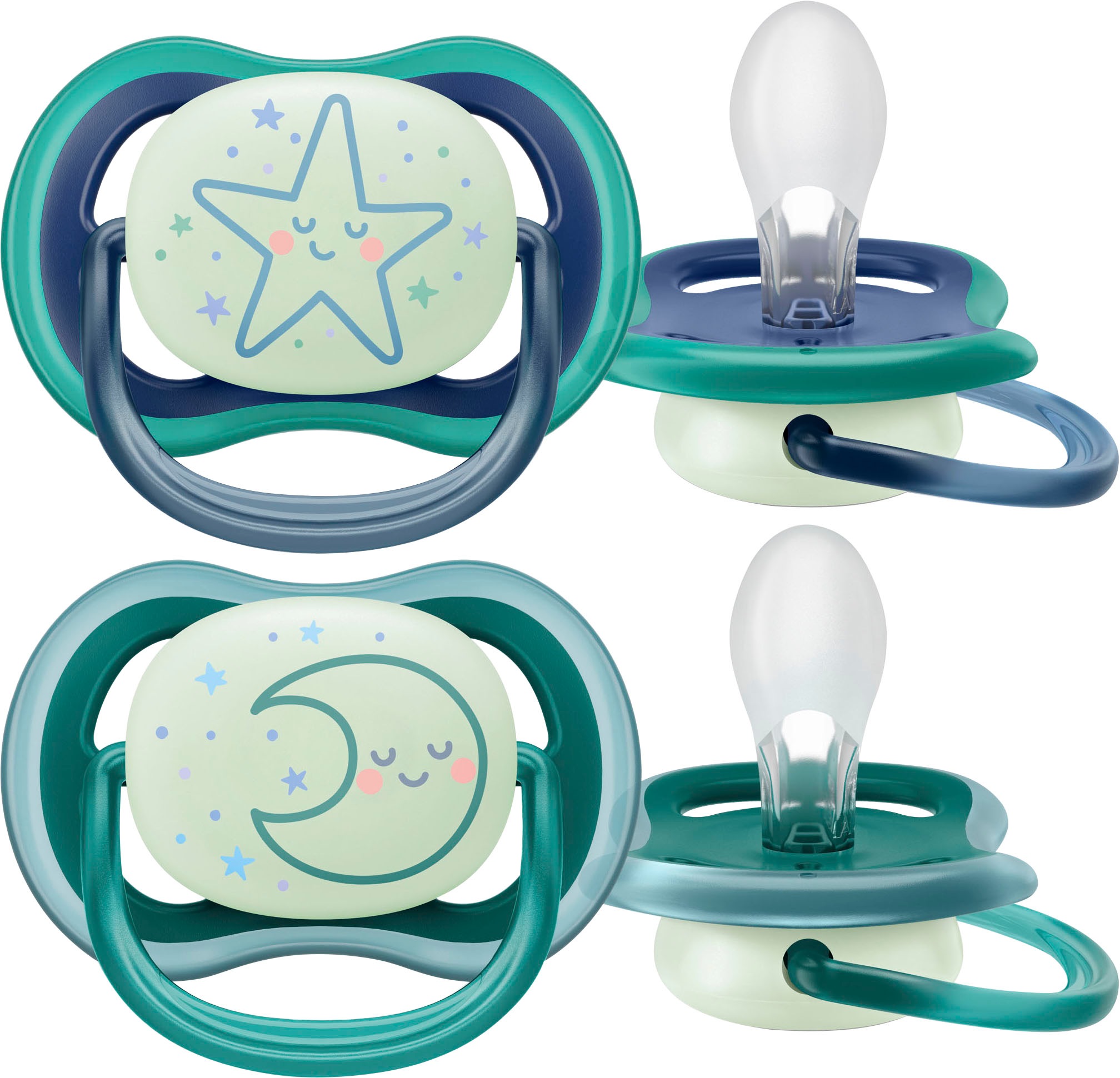 Philips AVENT Schnuller »ultra air SCF376«, (2 St.), bis 6 M.