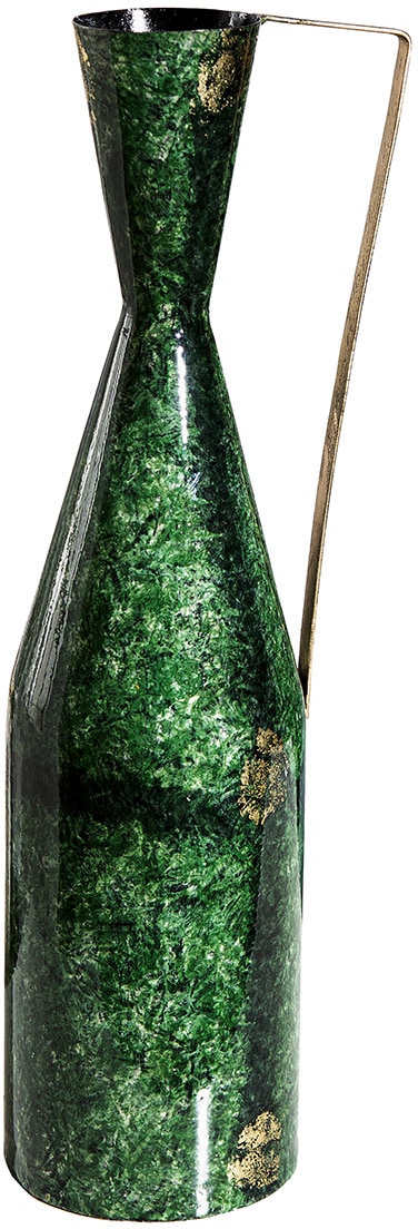 GILDE Bodenvase »Grana«, (1 St.), Vase aus Metall, Höhe ca. 50 cm