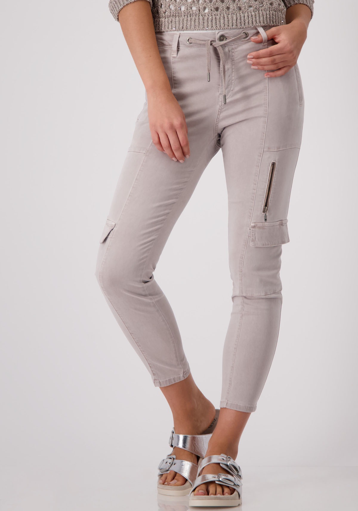 Monari Cargohose, mit Zierreißverschlüssen