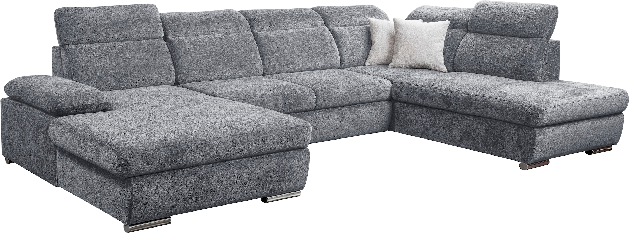 WERK2 Wohnlandschaft »Cordoba inkl. Bett, Bettkasten und Kopfteilfunktion, Breite 359cm«