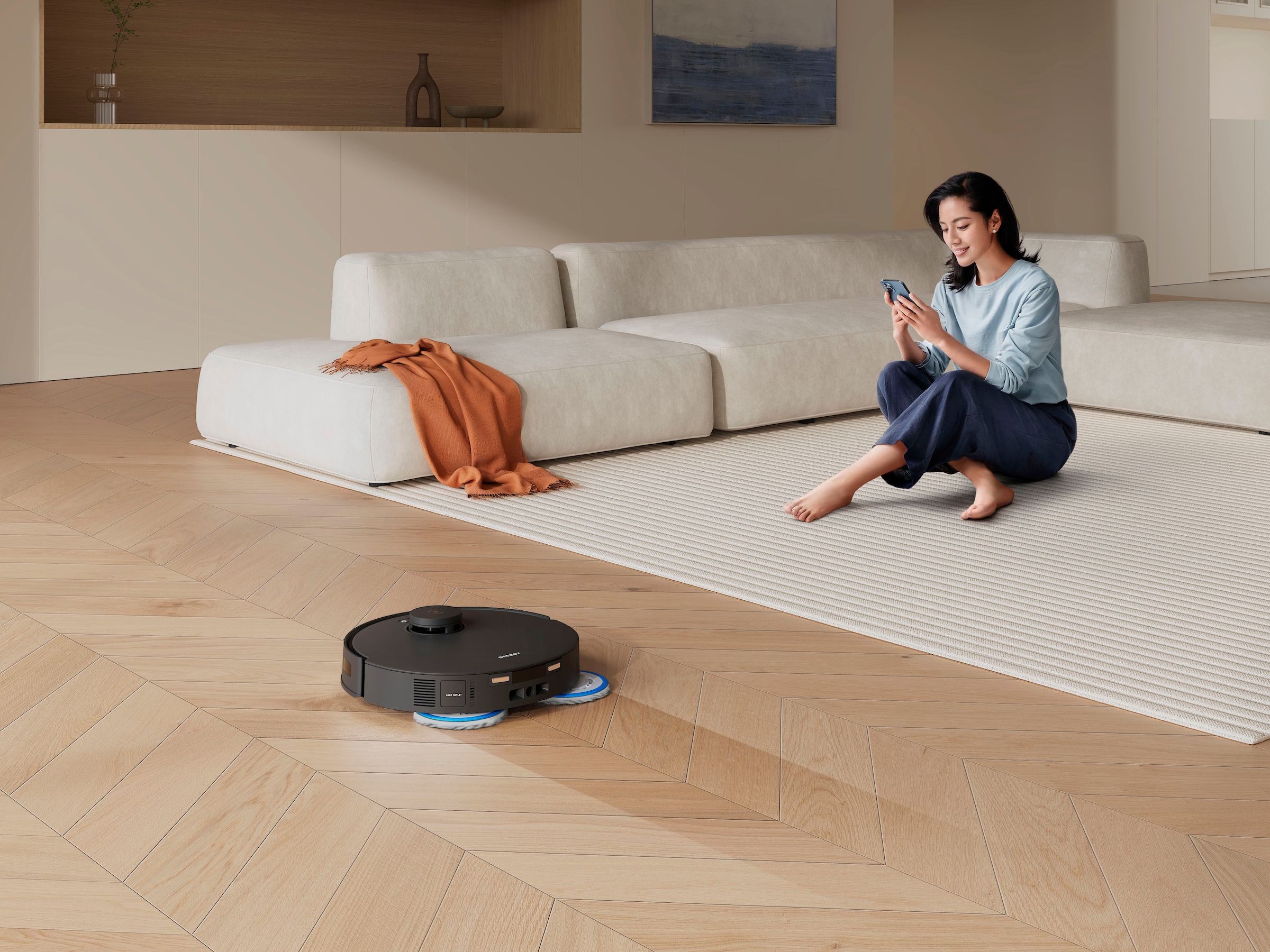 ECOVACS Nass-Trocken-Saugroboter »DEEBOT T30 OMNI«, 11.000PA, Mini OMNI Station, Mopphebesystem, Adaptive Kantenreinigung