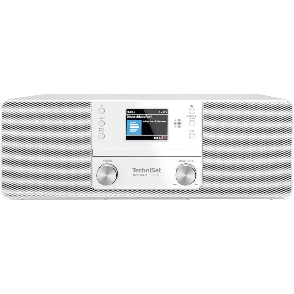 TechniSat Digitalradio (DAB+) »DIGITRADIO 370 CD IR«, (Bluetooth-WLAN UKW mit RDS-Digitalradio (DAB+) 10 W)