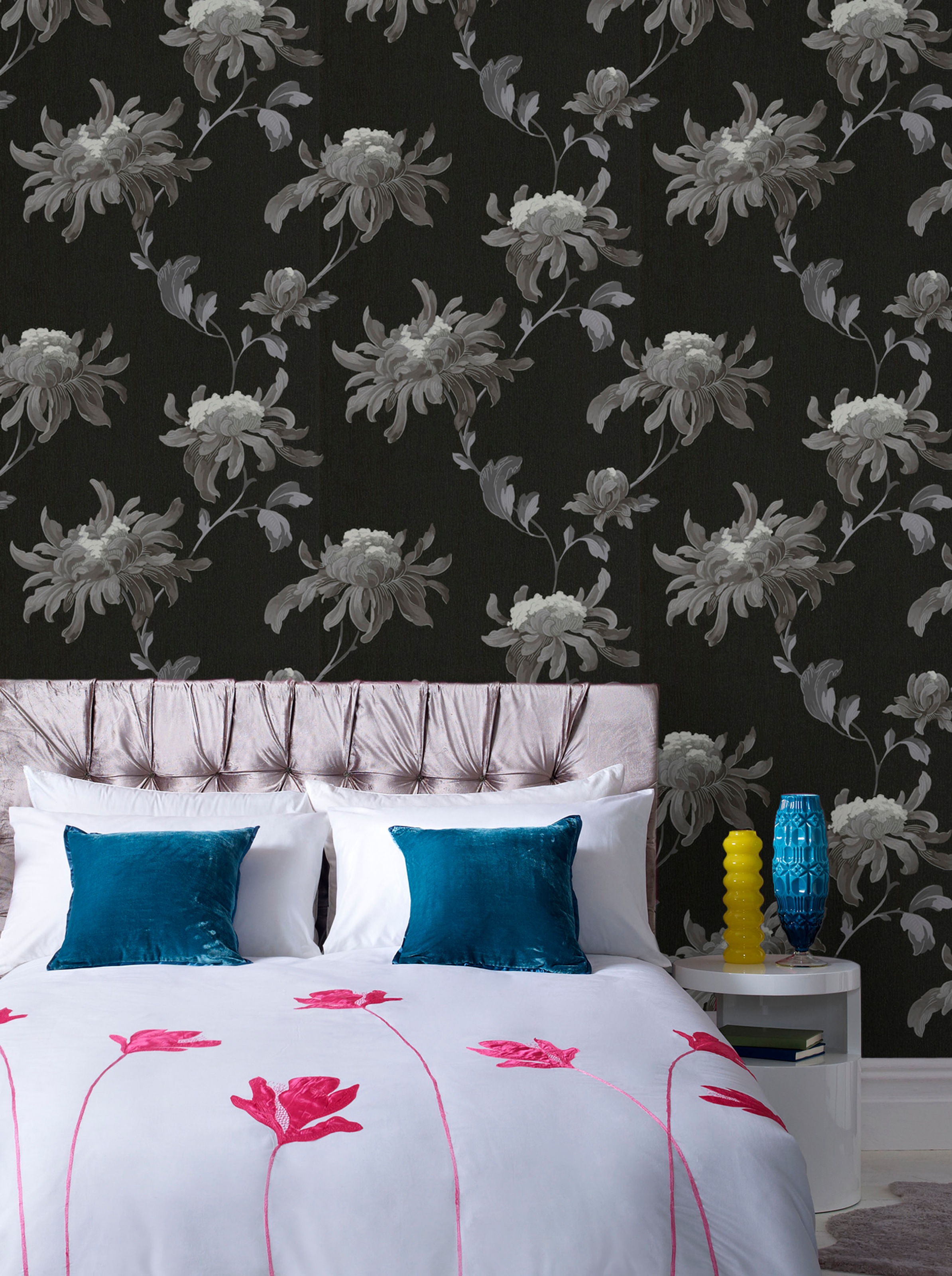 Boutique Vliestapete »Blumen«, FSC® zertifiziert, mit lebhaftem Druck, 10 Meter Länge