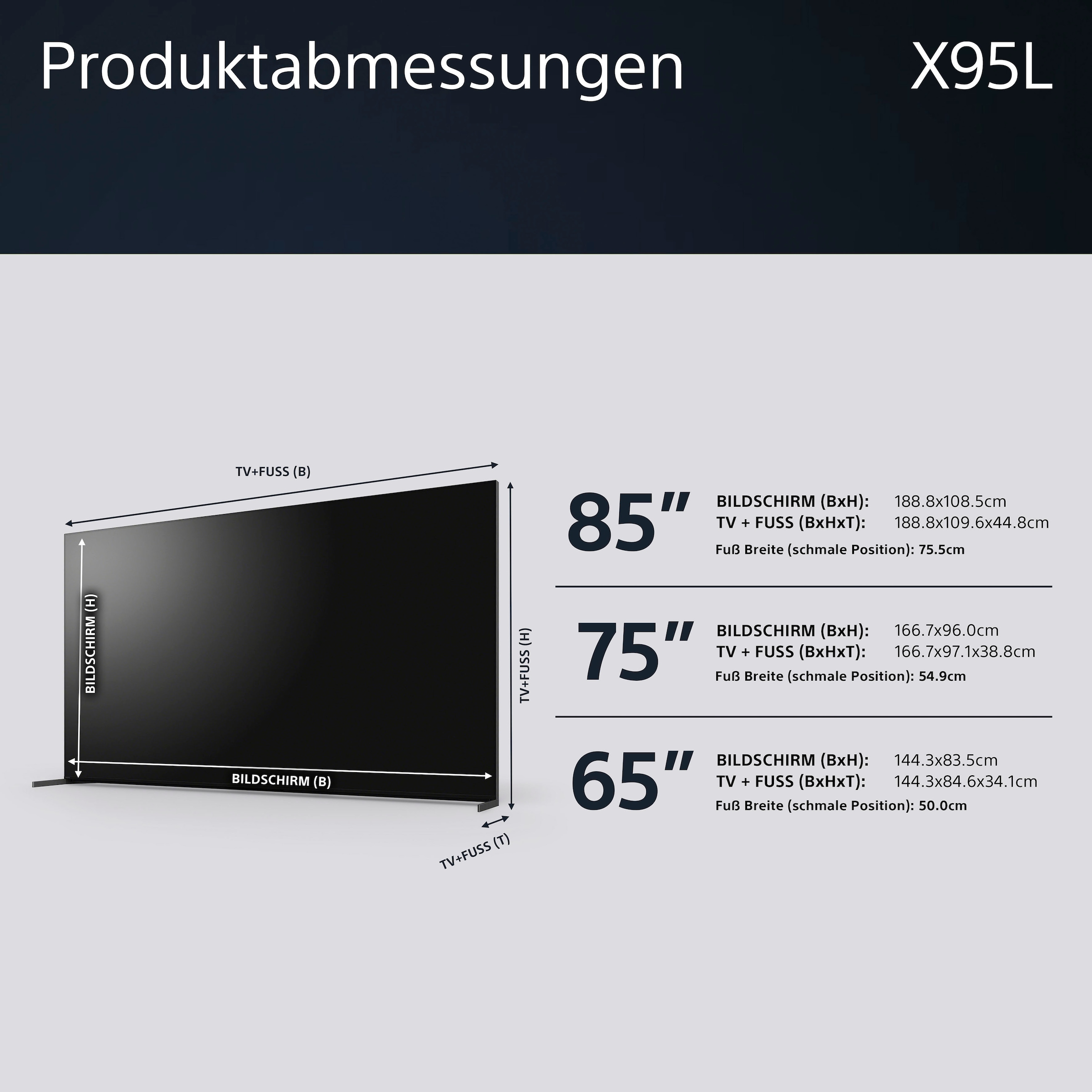 »XR-75X95L«, Zoll, TV, auf 4K PRO, 189 cm/75 HD, Ultra PS5-Features Sony CORE, Smart-TV, mit TRILUMINOS Raten BRAVIA kaufen Google exklusiven Mini-LED-Fernseher