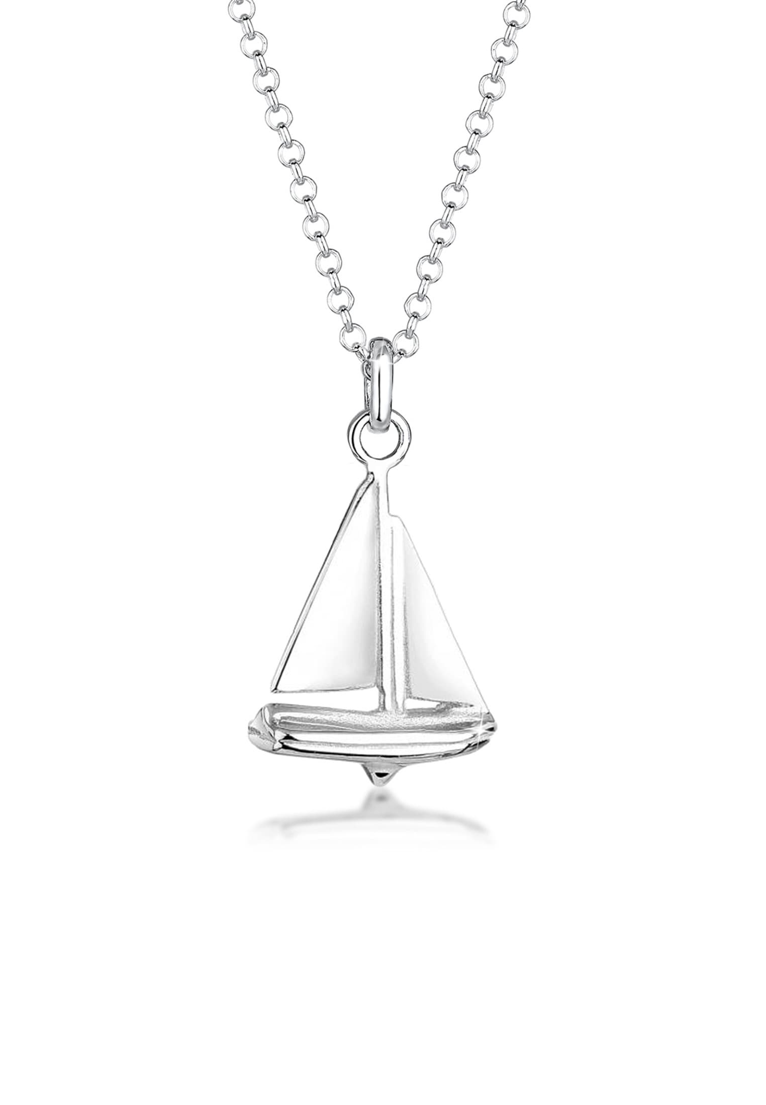 Elli Kette mit Anhänger »Erbskette Segelboot Anhänger Maritim 925 Silber«