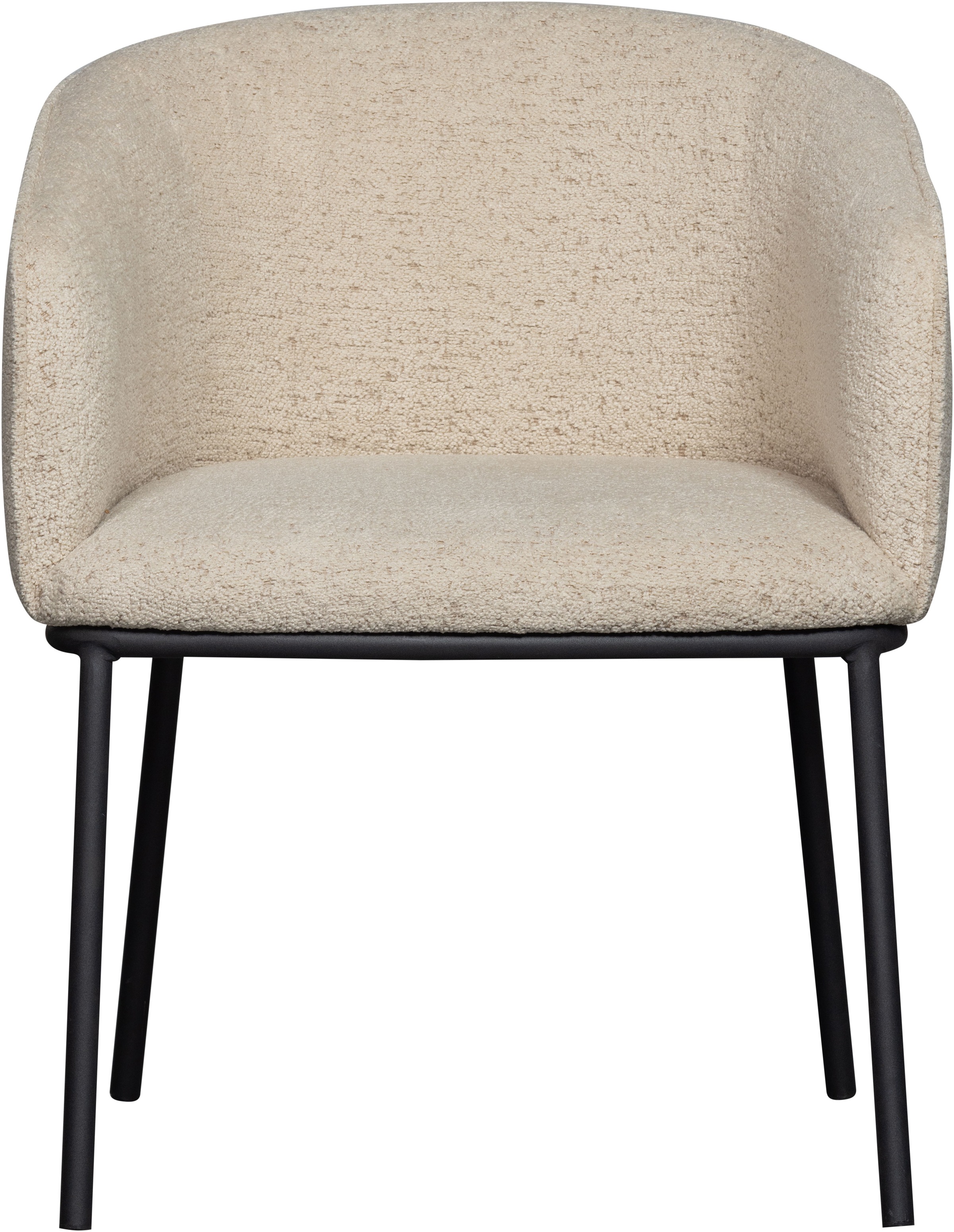 WOOOD Esszimmerstuhl »Leon«, mit Bouclé-Stoff, 4-Fuß-Gestell, H 77 cm x B 6 günstig online kaufen