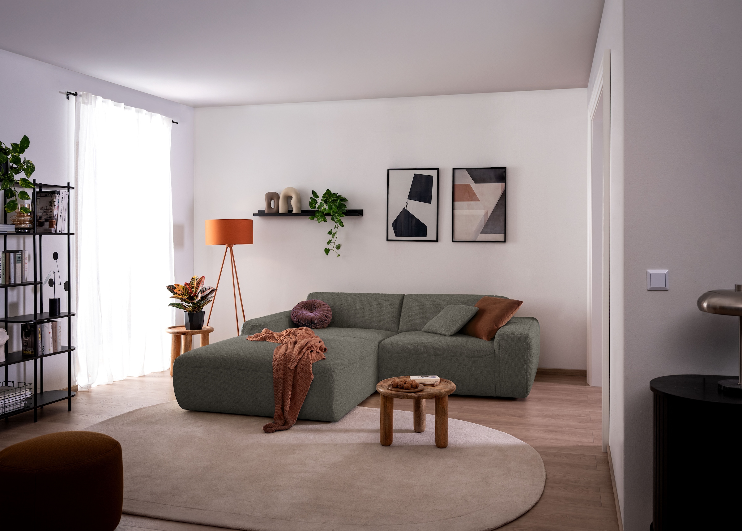 alina Ecksofa »Alva« 260 cm breit, mit motorischer Vorziehbank