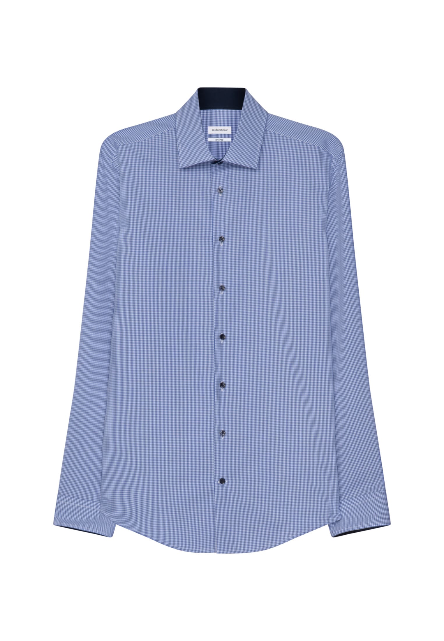 seidensticker Businesshemd »Shaped« Shaped 1/1 Kentkragen Karo
