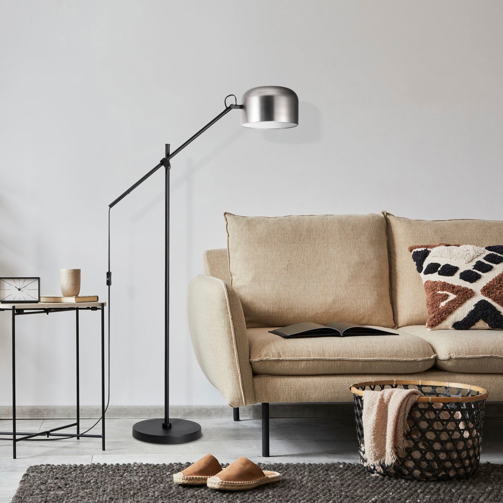 Paco Home Stehlampe »BOWL«, 1 flammig, Leuchtmittel E27 | ohne Leuchtmittel