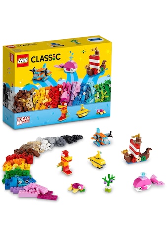 LEGO® Konstruktionsspielsteine »Kreativer Meeresspaß (11018), LEGO® Classic«, (333... kaufen